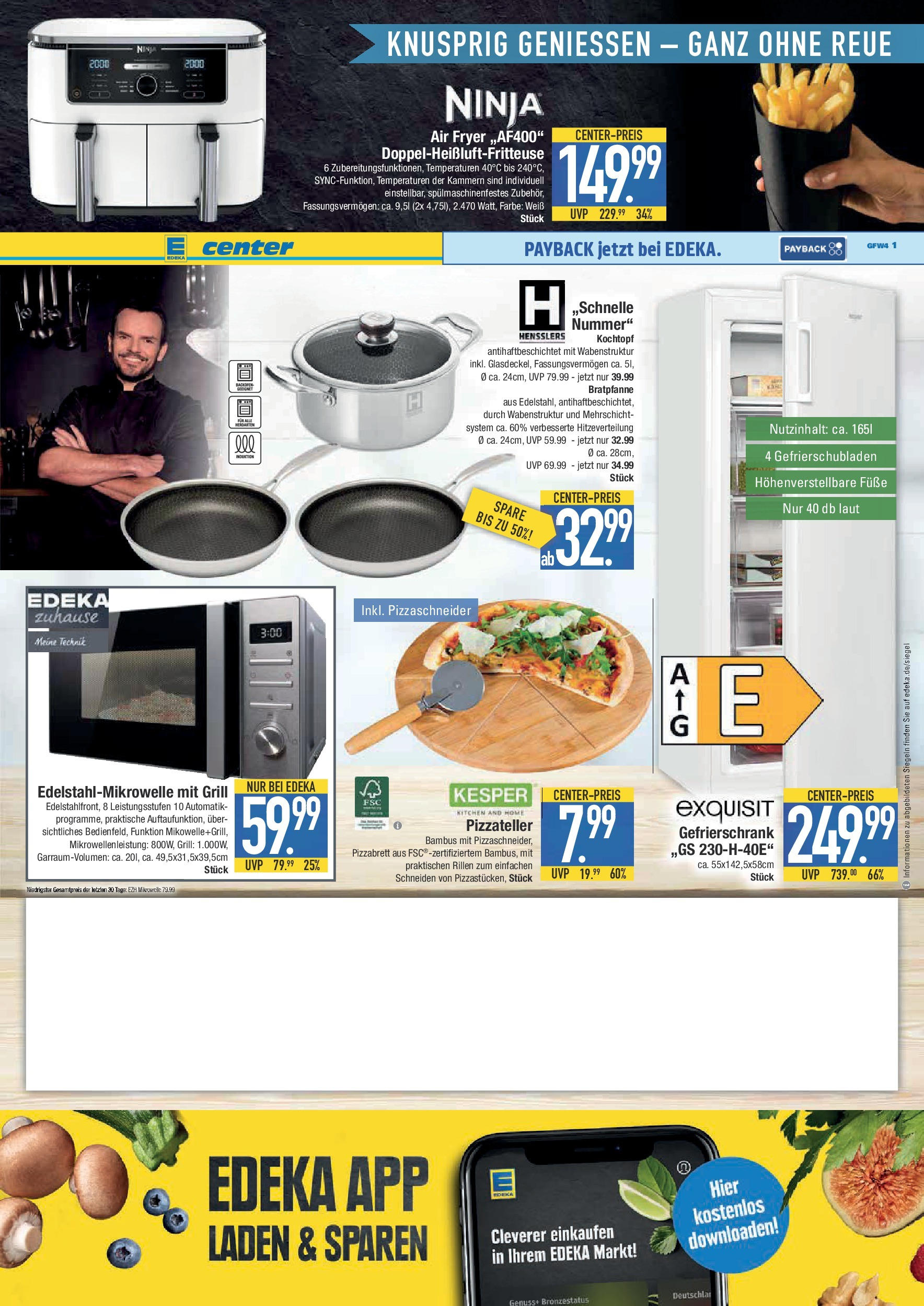 Edeka prospekt Weißenburg	 (ab 14.09.2025) » Angebote Online | Seite: 19 | Produkte: Gefrierschrank, Grill, Pizza