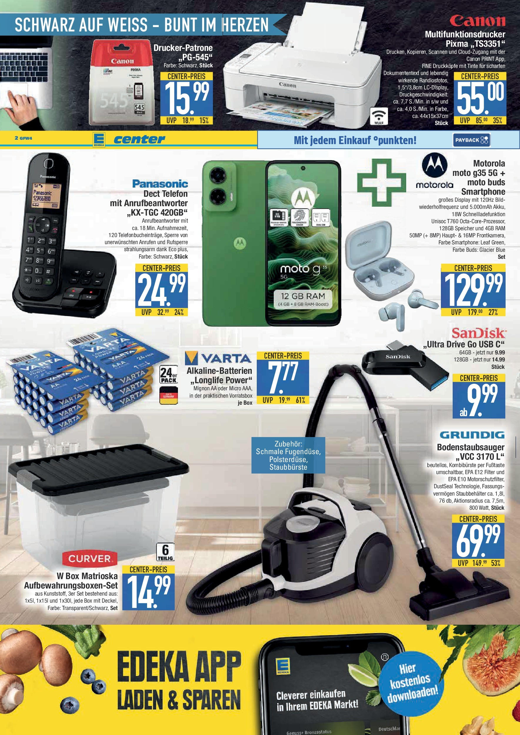 Edeka prospekt Weißenburg	 (ab 14.09.2025) » Angebote Online | Seite: 20 | Produkte: Panasonic, Box, Telefon, Smartphone