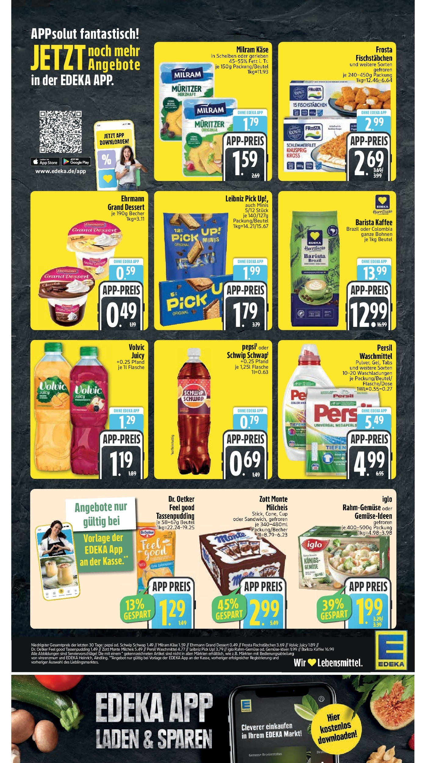 Edeka prospekt Rötz	 (ab 14.09.2025) » Angebote Online | Seite: 2 | Produkte: Käse, Ehrmann grand dessert, Iglo, Persil