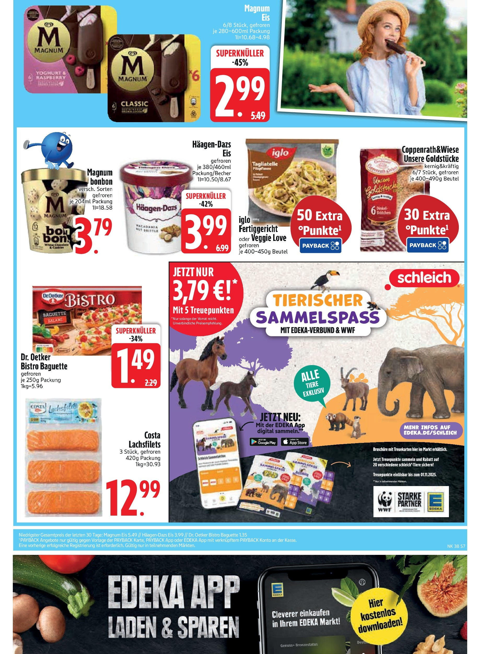 Edeka prospekt Rötz	 (ab 14.09.2025) » Angebote Online | Seite: 9 | Produkte: Iglo, Baguette, Salami, Eis