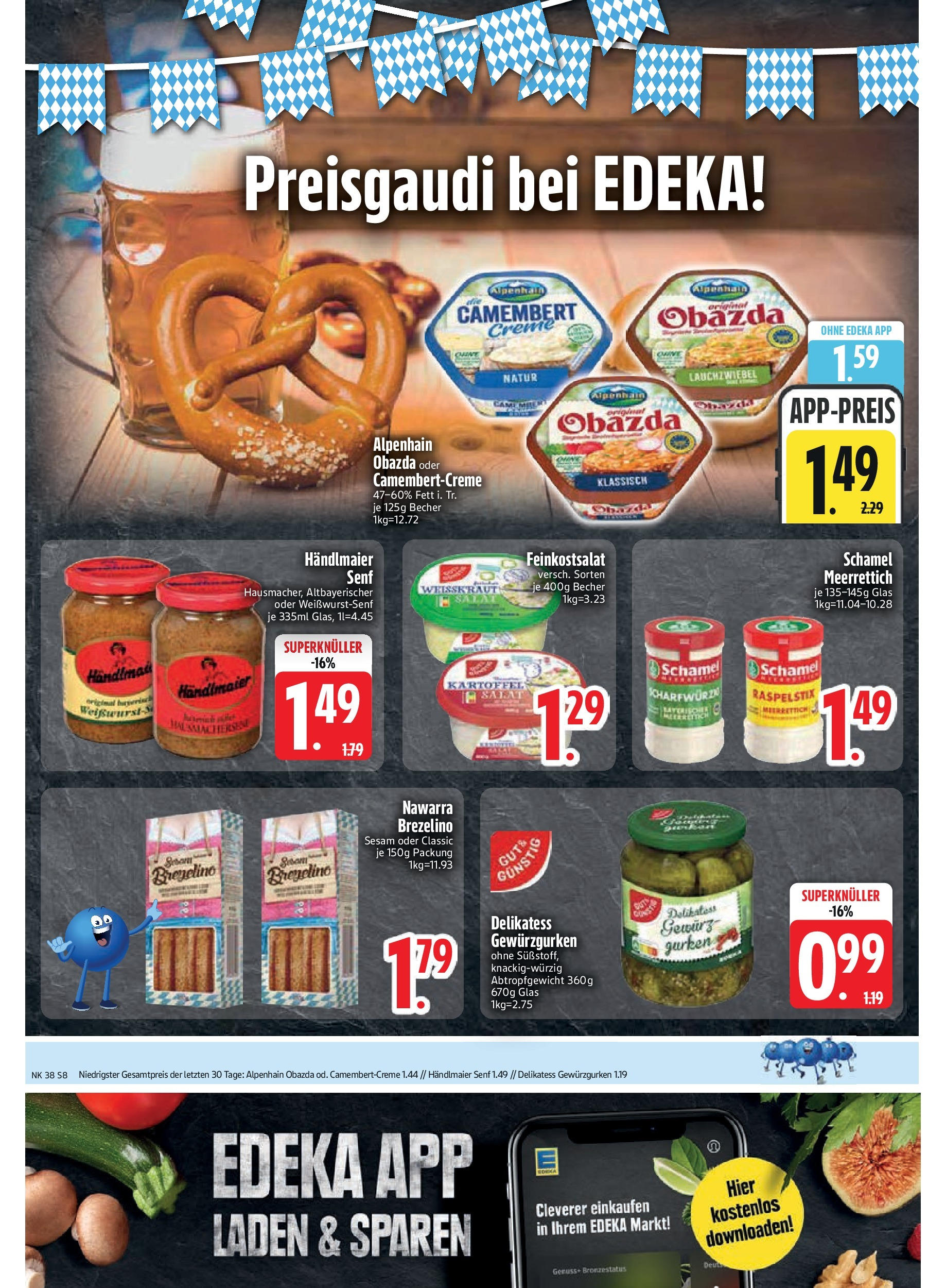 Edeka prospekt Rötz	 (ab 14.09.2025) » Angebote Online | Seite: 10 | Produkte: Creme, Gurken, Salat