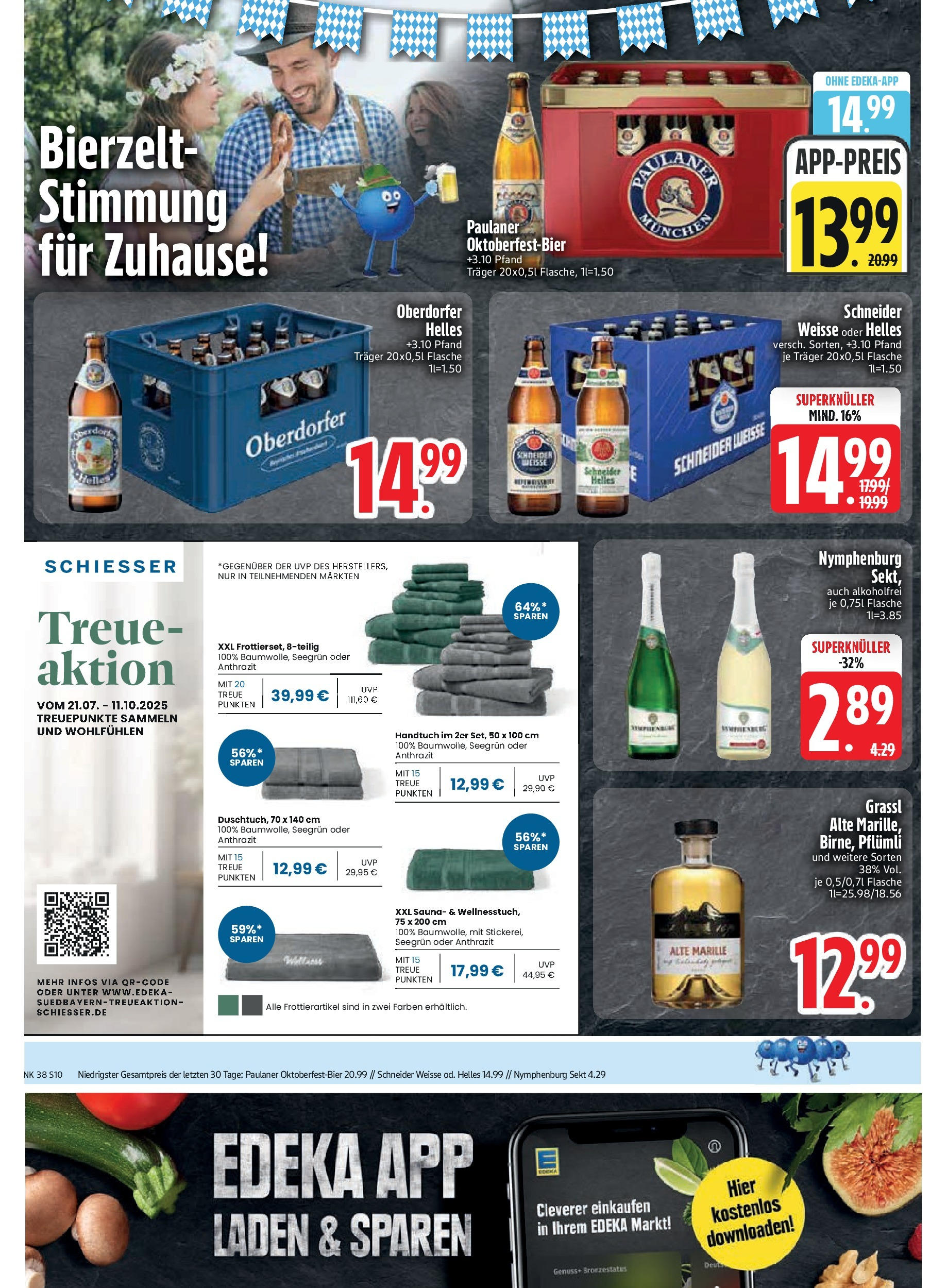 Edeka prospekt Rötz	 (ab 14.09.2025) » Angebote Online | Seite: 12 | Produkte: Sekt, Paulaner