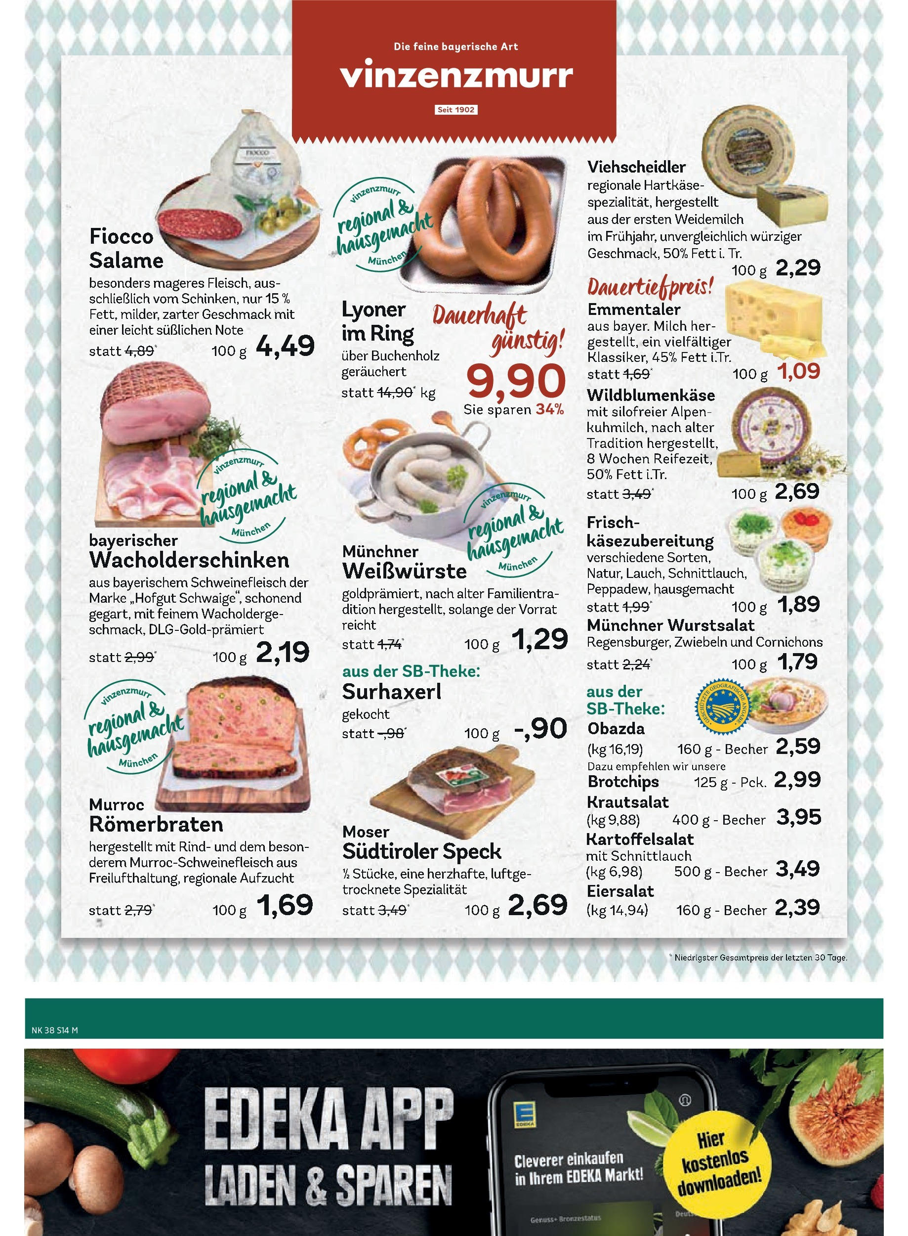 Edeka prospekt Murnau	 (ab 14.09.2025) » Angebote Online | Seite: 16 | Produkte: Milch, Zwiebeln, Schweinefleisch, Chips