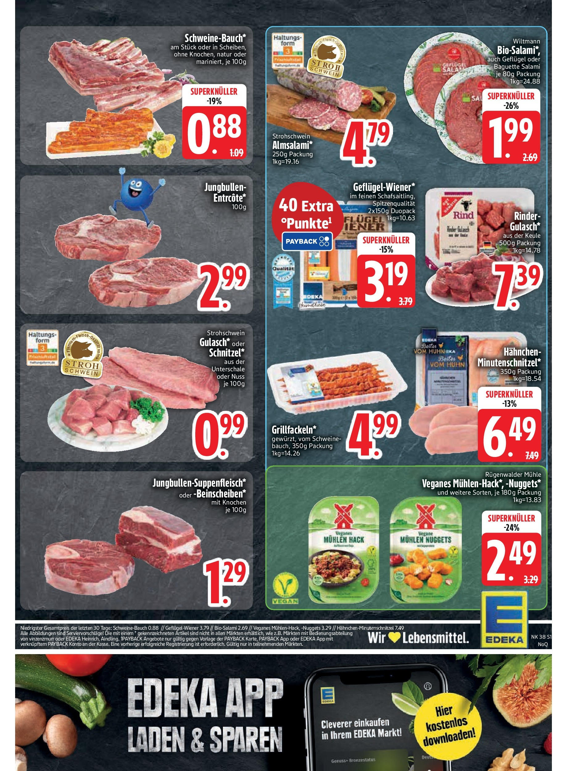 Edeka prospekt Rötz	 (ab 14.09.2025) » Angebote Online | Seite: 17 | Produkte: Mühle, Hahnchen, Schweinebauch, Schnitzel