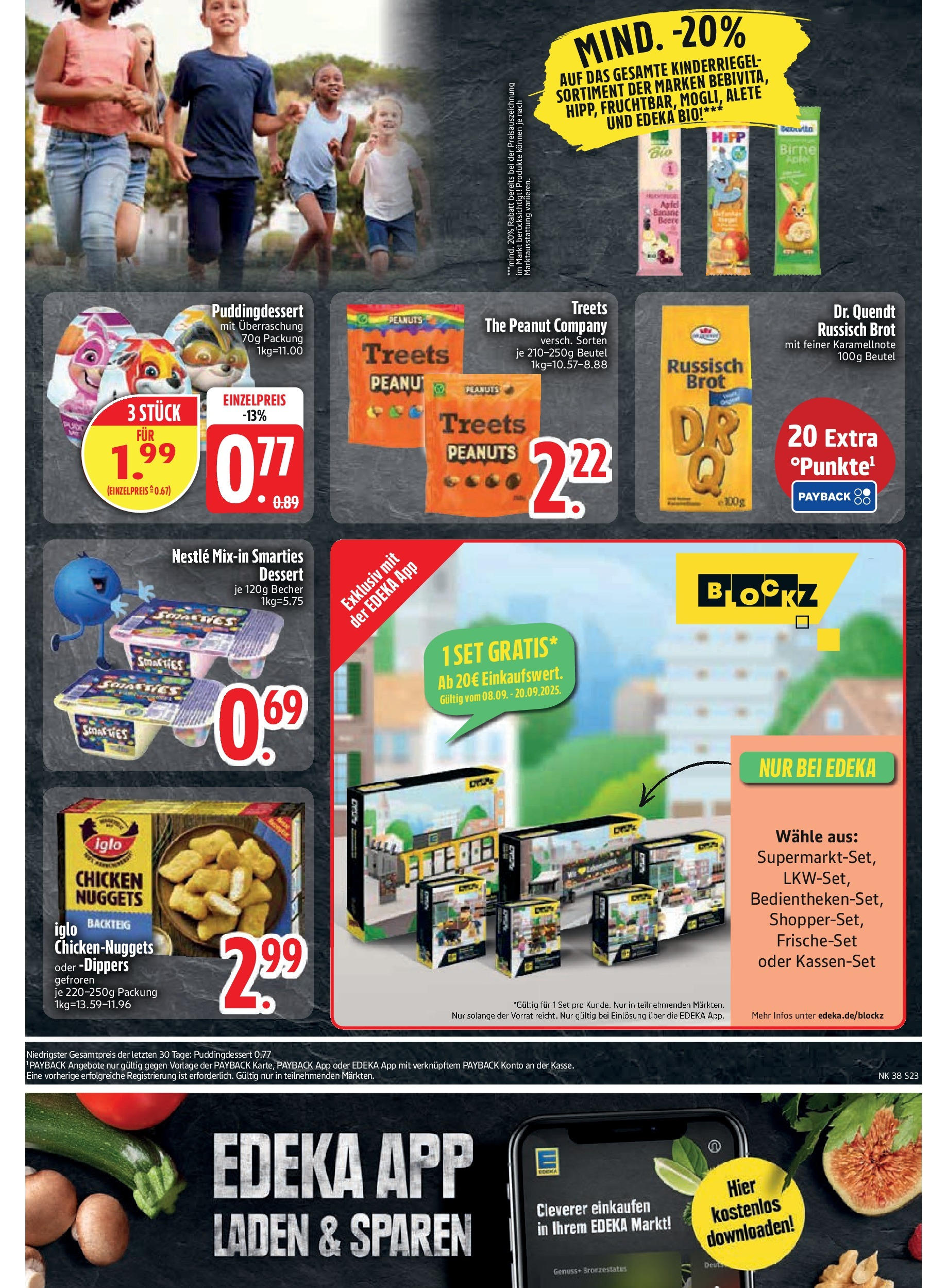Edeka prospekt Rötz	 (ab 14.09.2025) » Angebote Online | Seite: 25 | Produkte: Iglo, Smarties, Birne, Brot