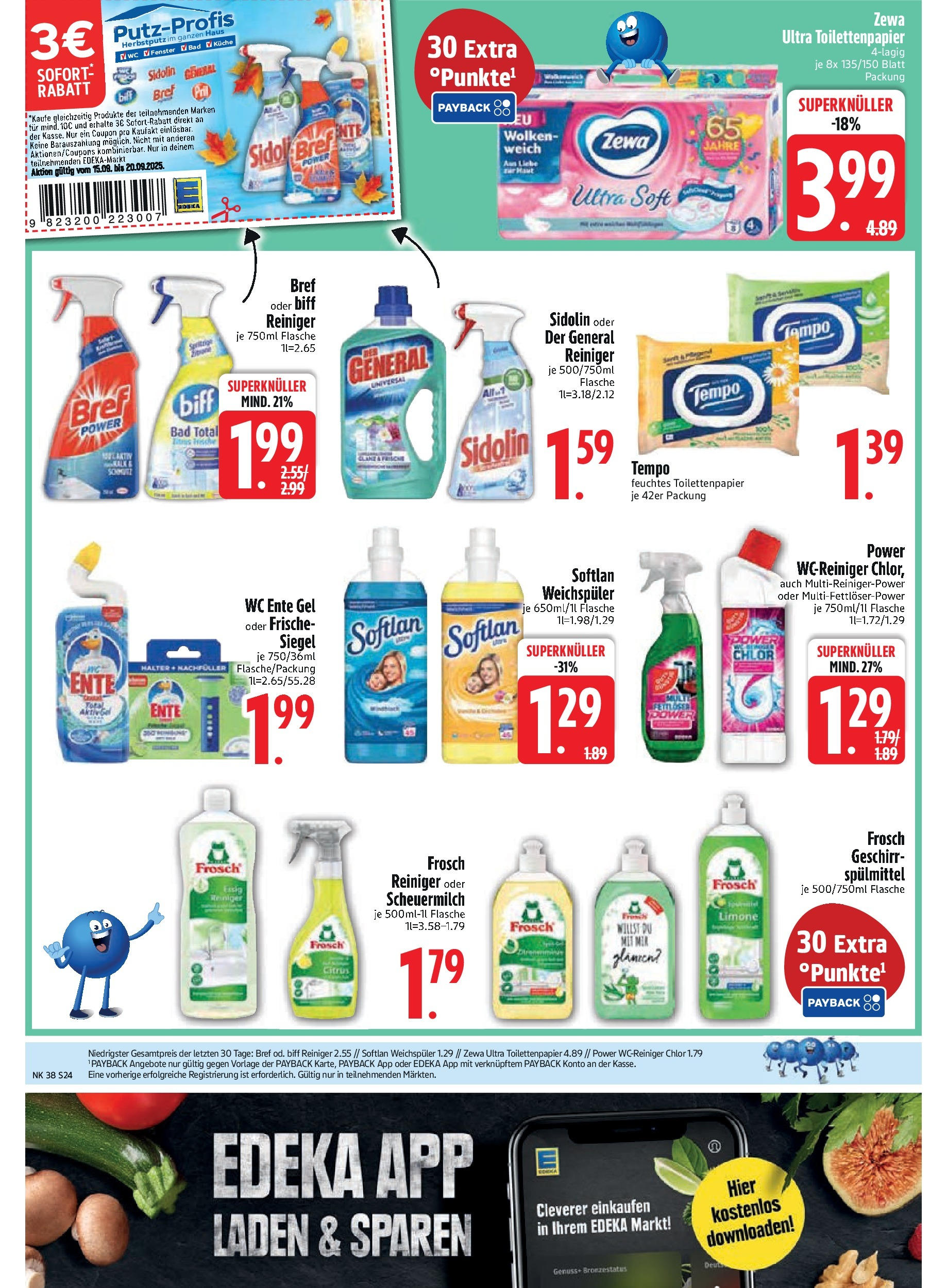 Edeka prospekt Rötz	 (ab 14.09.2025) » Angebote Online | Seite: 26 | Produkte: Bad, Tempo, Pril, Feuchtes Toilettenpapier