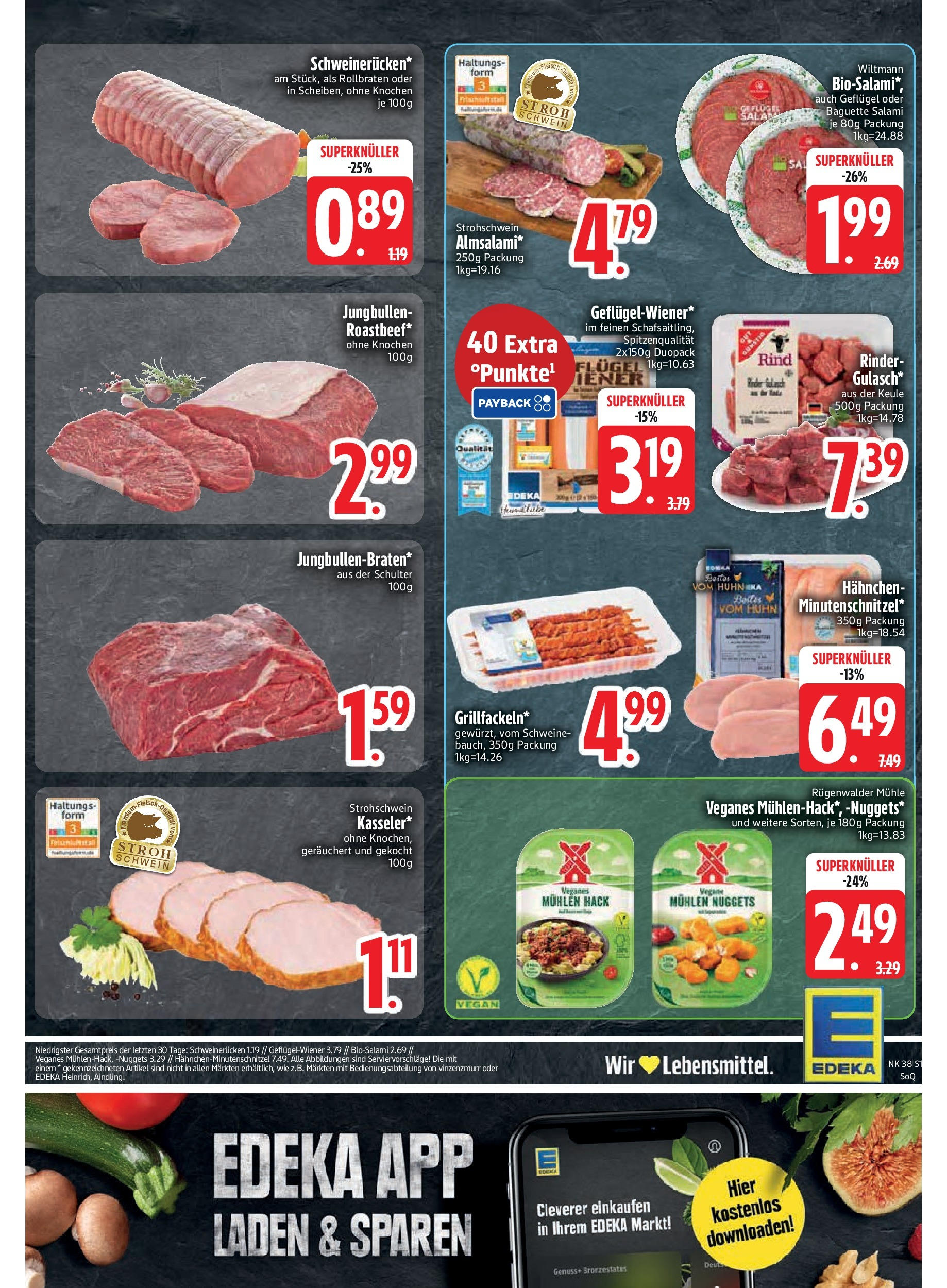 Edeka prospekt Trostberg	 (ab 14.09.2025) » Angebote Online | Seite: 17 | Produkte: Mühle, Baguette, Roastbeef, Gulasch