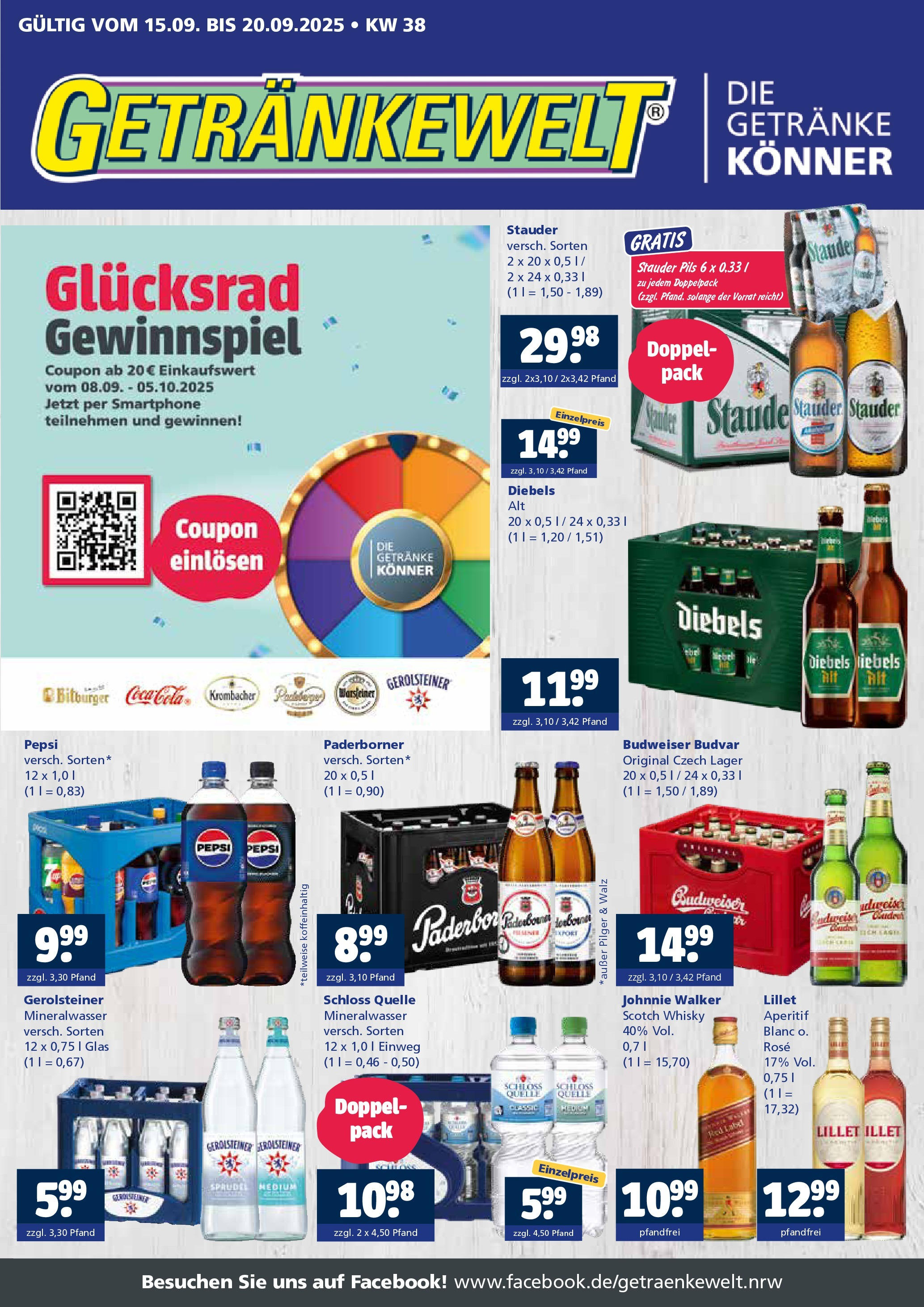 Entdecke - Getränkewelt HSE: Getränkeangebote (ab 14.09.2025) zum Blättern | Seite: 1