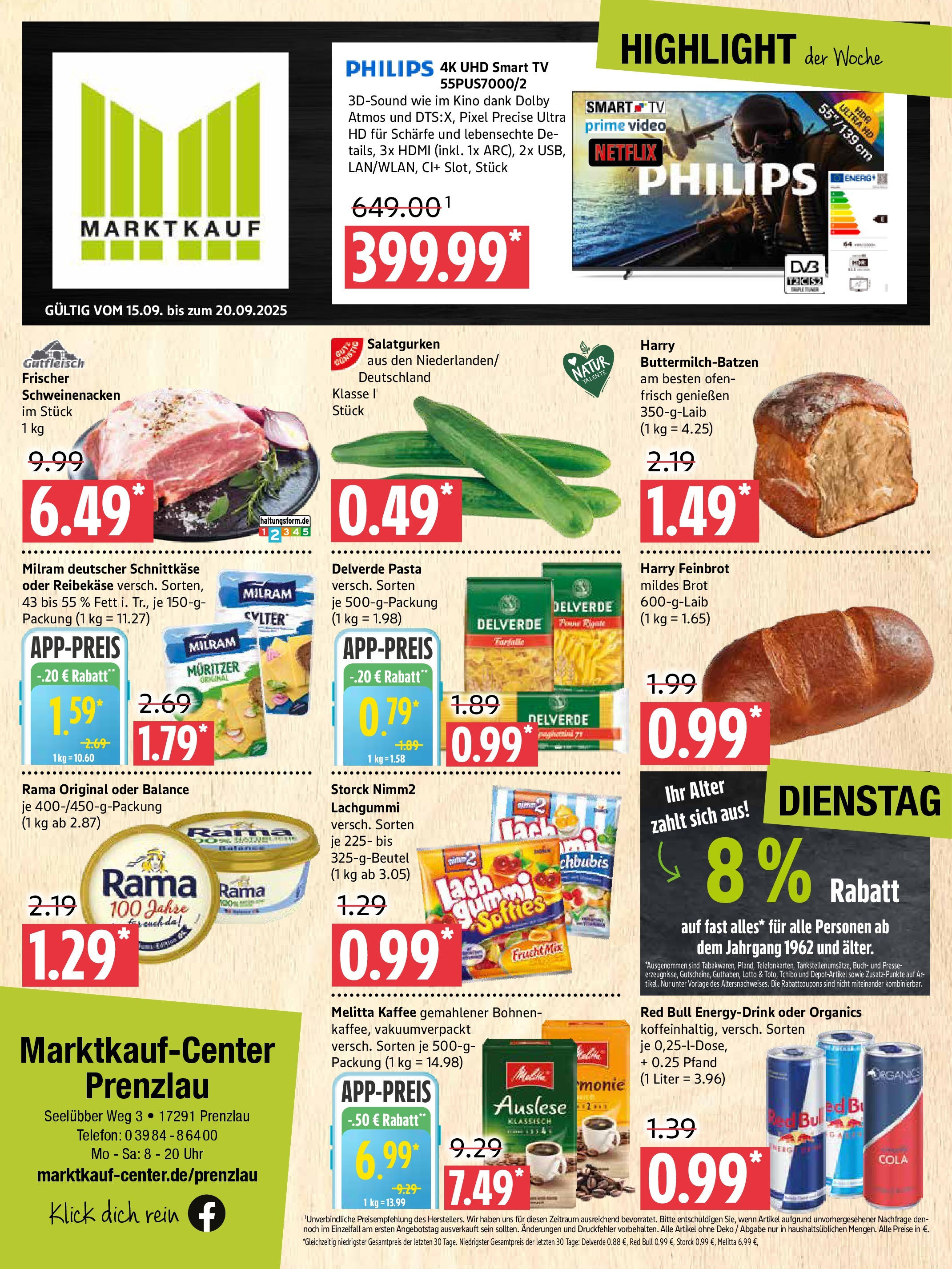 Marktkauf - Marktkauf: Wochenangebote (ab 14.09.2025) » Angebote online | Seite: 1 | Produkte: Presse, Red bull, Telefon, Uhr