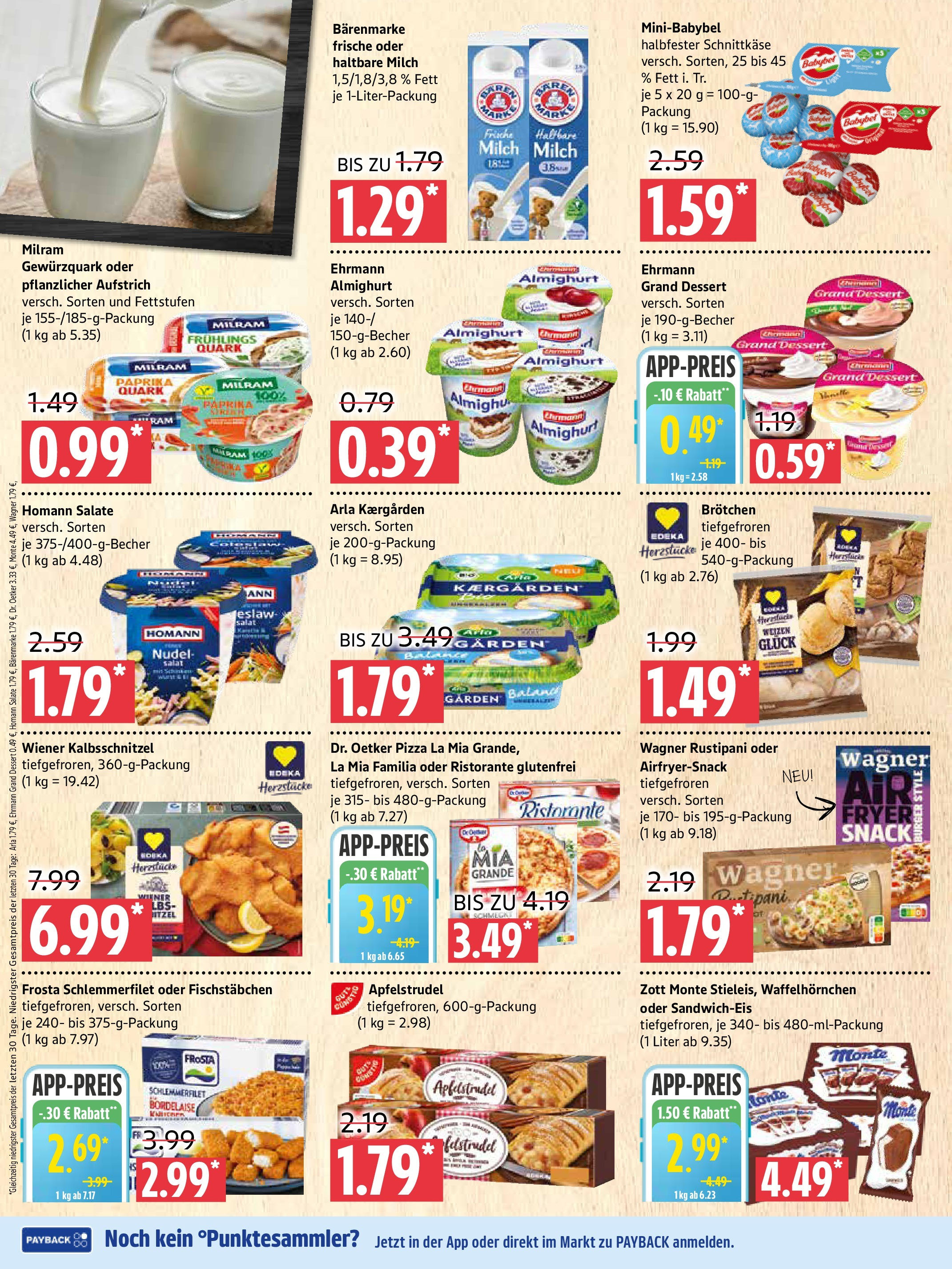 Marktkauf - Marktkauf: Wochenangebote (ab 14.09.2025) » Angebote online | Seite: 4 | Produkte: Quark, Milch, Frosta, Babybel
