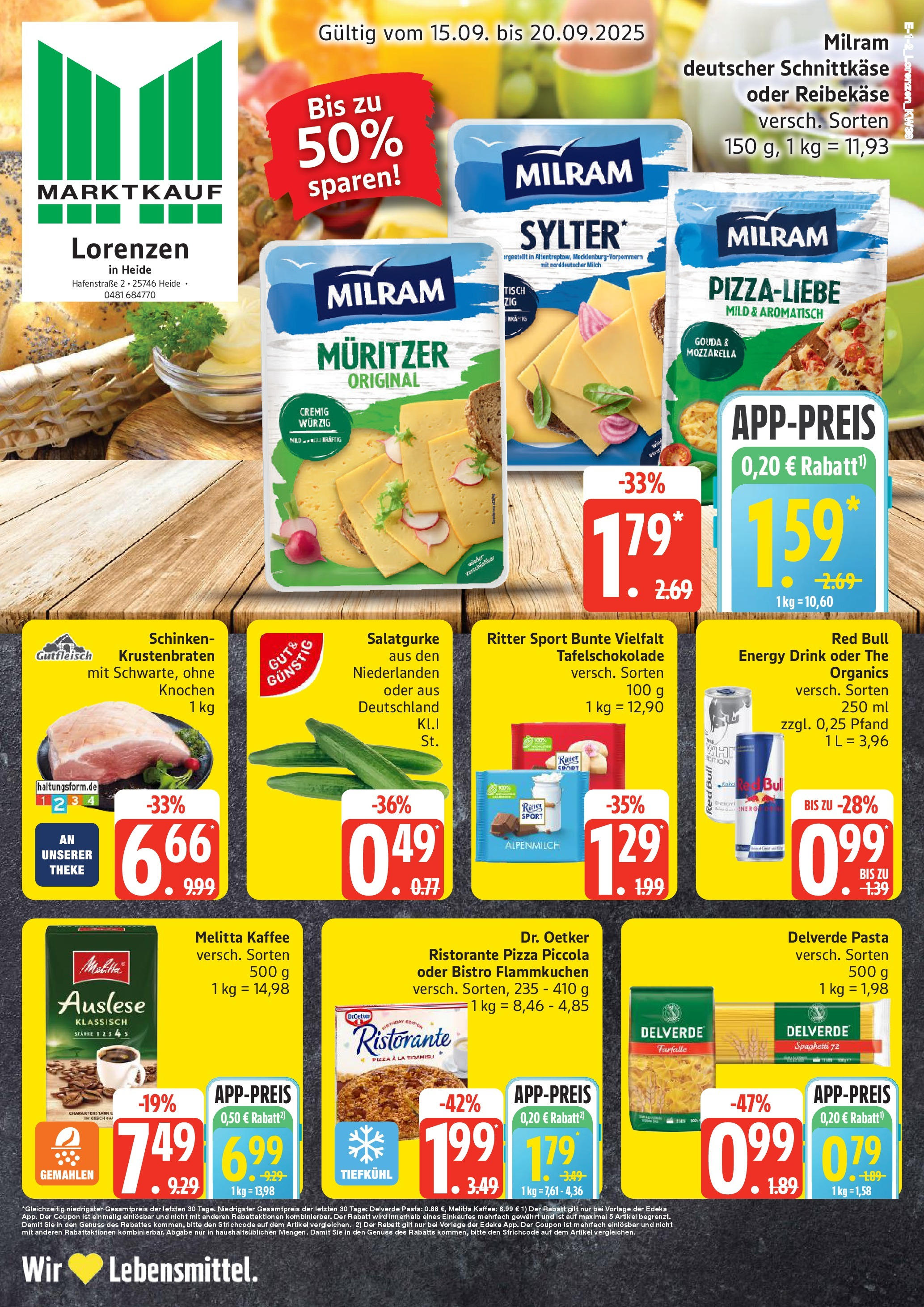 Marktkauf - Marktkauf: Wochenangebote (ab 14.09.2025) » Angebote online | Seite: 1 | Produkte: Tisch, Gouda, Ritter sport, Schinken
