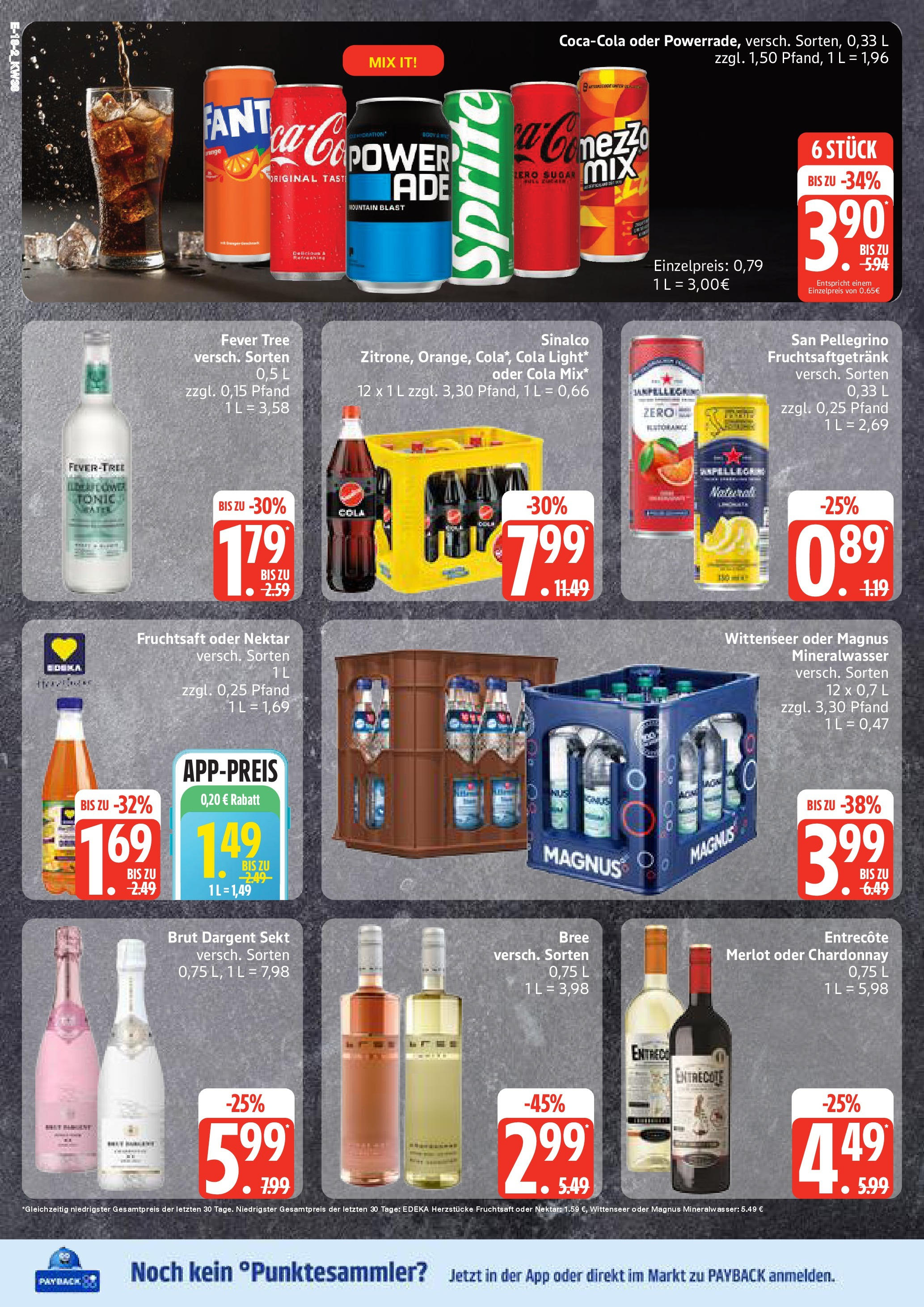 Marktkauf - Marktkauf: Wochenangebote (ab 14.09.2025) » Angebote online | Seite: 18 | Produkte: Sekt, Mineralwasser, Brut dargent, Fruchtsaft