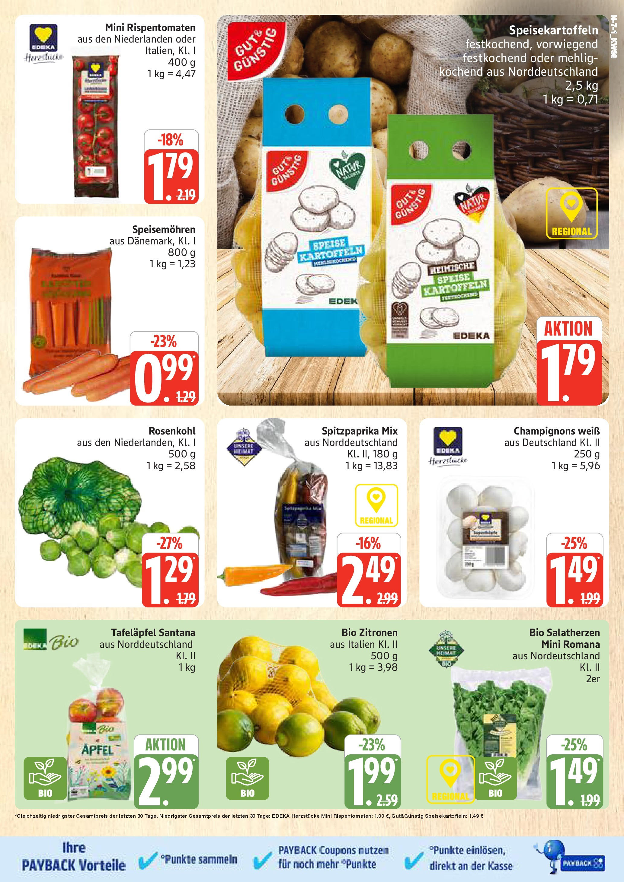 Marktkauf - Marktkauf: Wochenangebote (ab 14.09.2025) » Angebote online | Seite: 7 | Produkte: Äpfel, Champignons, Kartoffeln, Zitronen