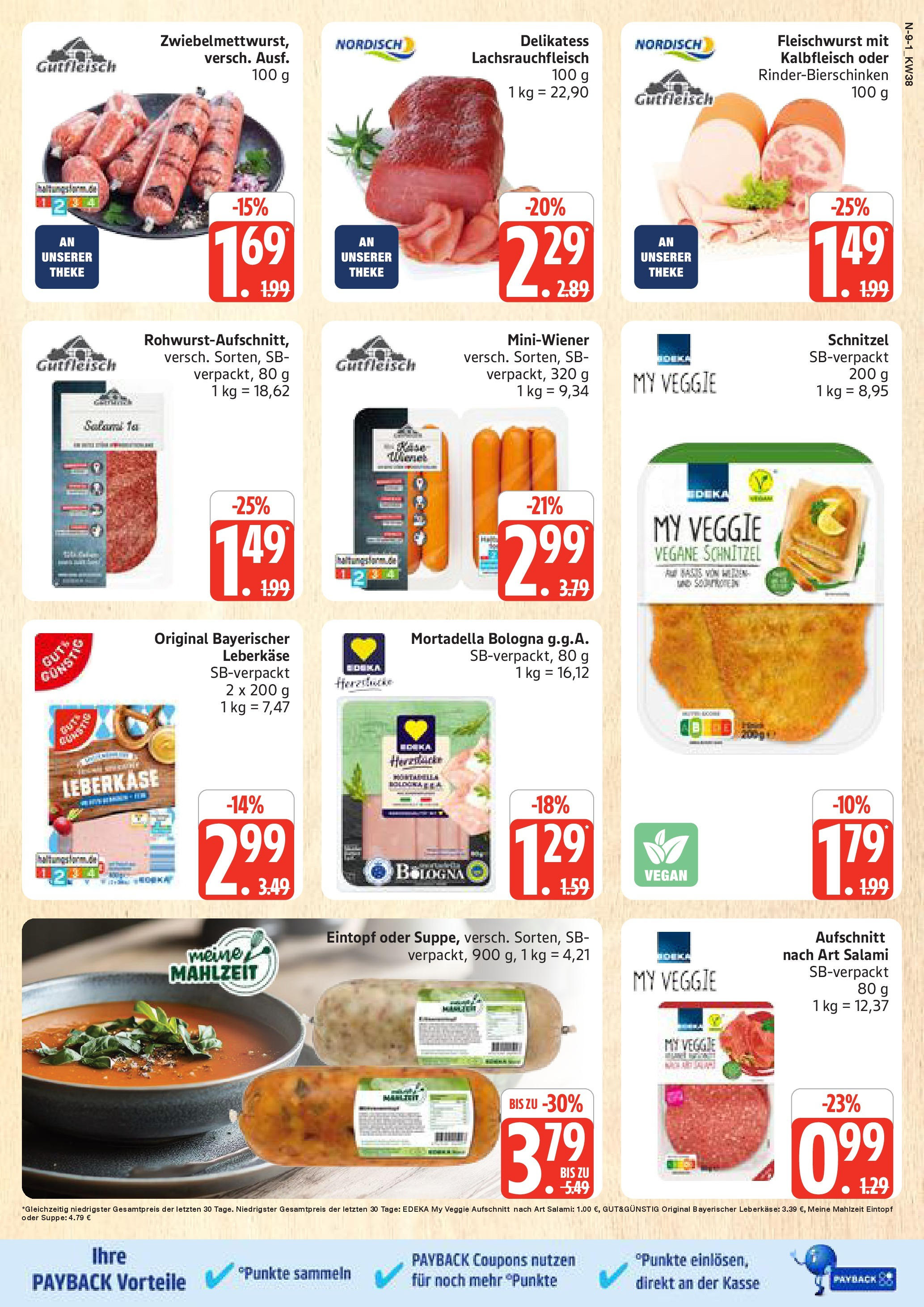 Marktkauf - Marktkauf: Wochenangebote (ab 14.09.2025) » Angebote online | Seite: 9 | Produkte: Theke, Schnitzel, Salami, Leberkase