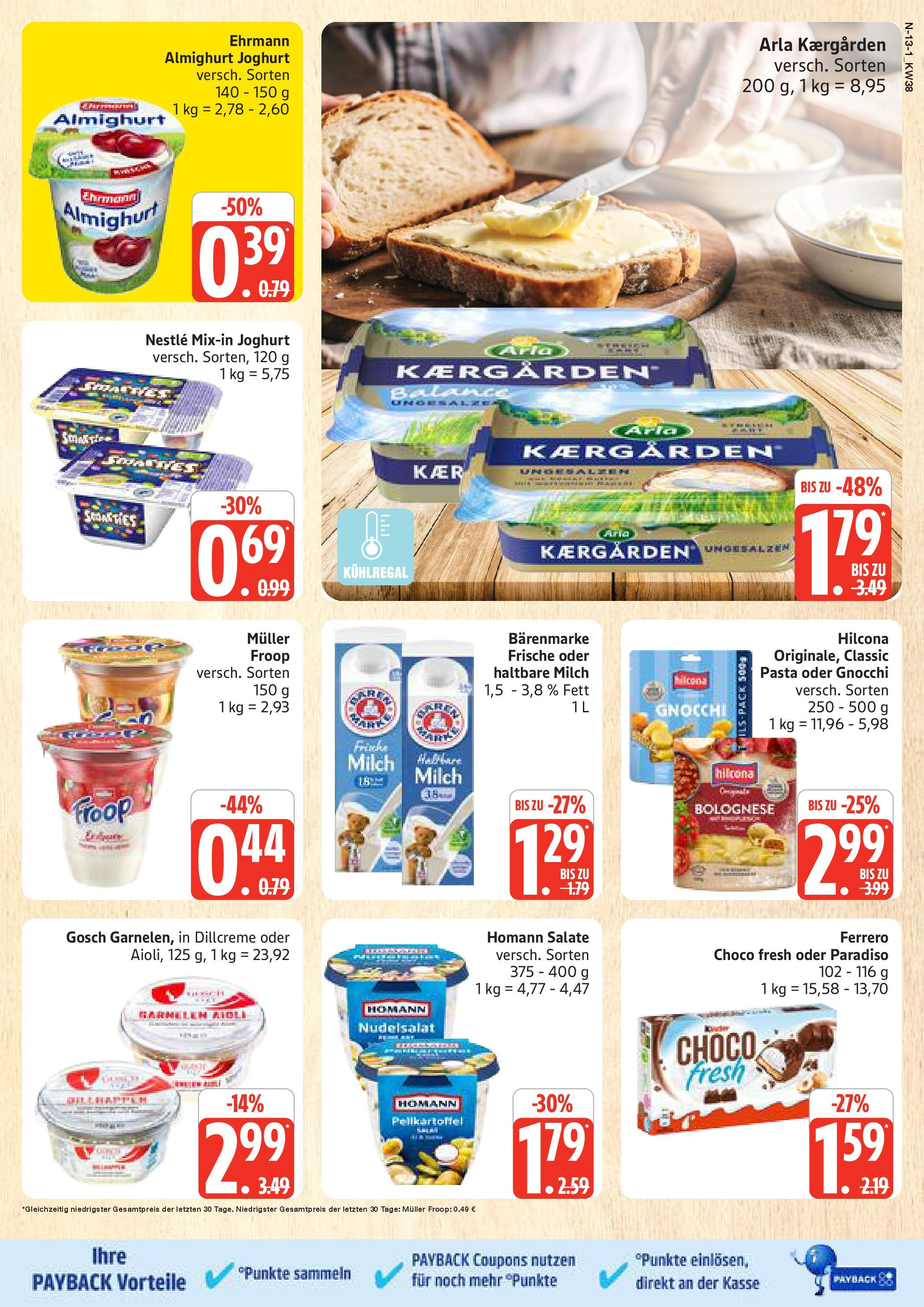 Marktkauf - Marktkauf: Wochenangebote (ab 14.09.2025) » Angebote online | Seite: 13 | Produkte: Ehrmann almighurt, Milch, Haltbare milch, Garnelen