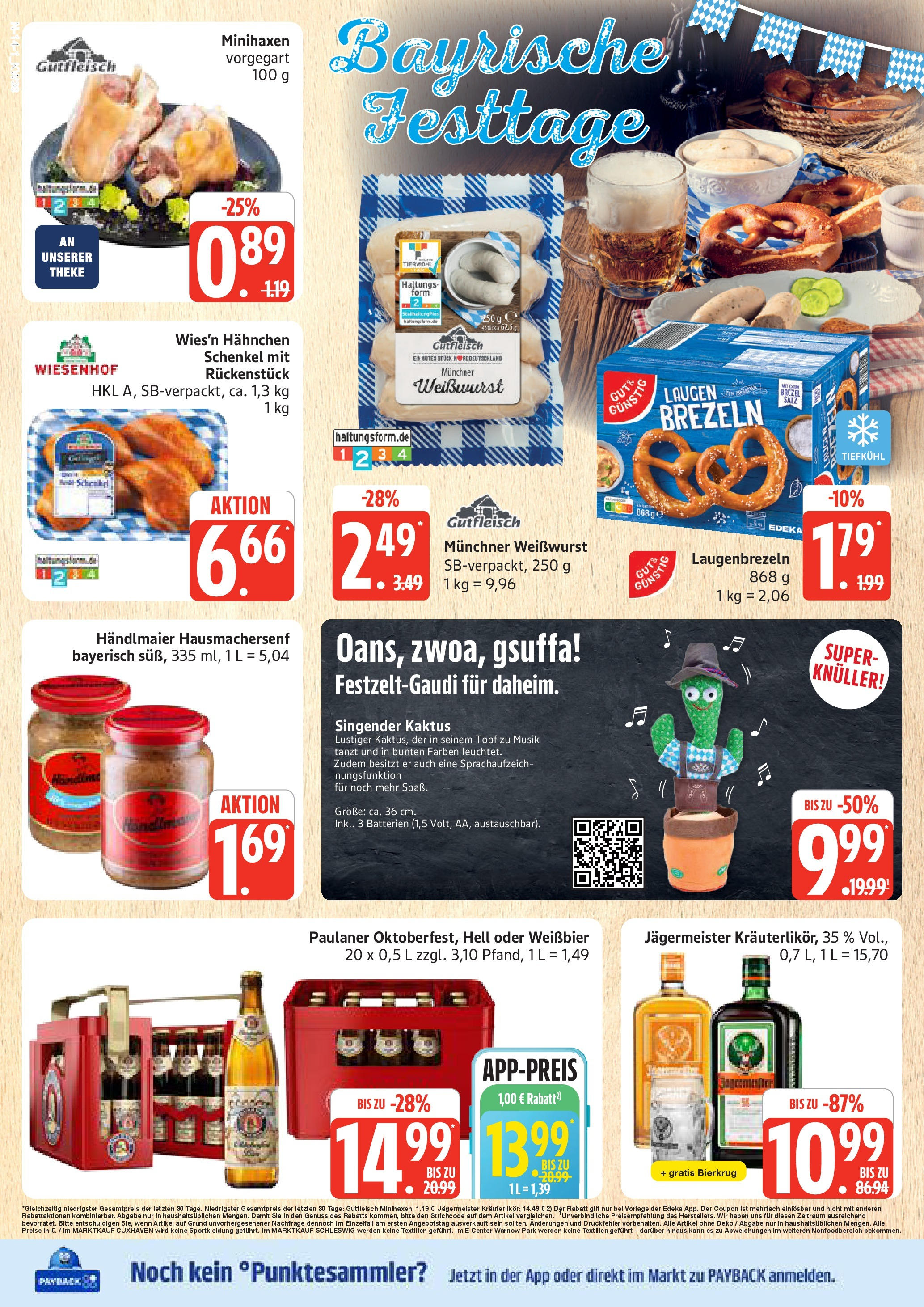 Marktkauf - Marktkauf: Wochenangebote (ab 14.09.2025) » Angebote online | Seite: 14 | Produkte: Hahnchen, Theke, Jägermeister, Paulaner