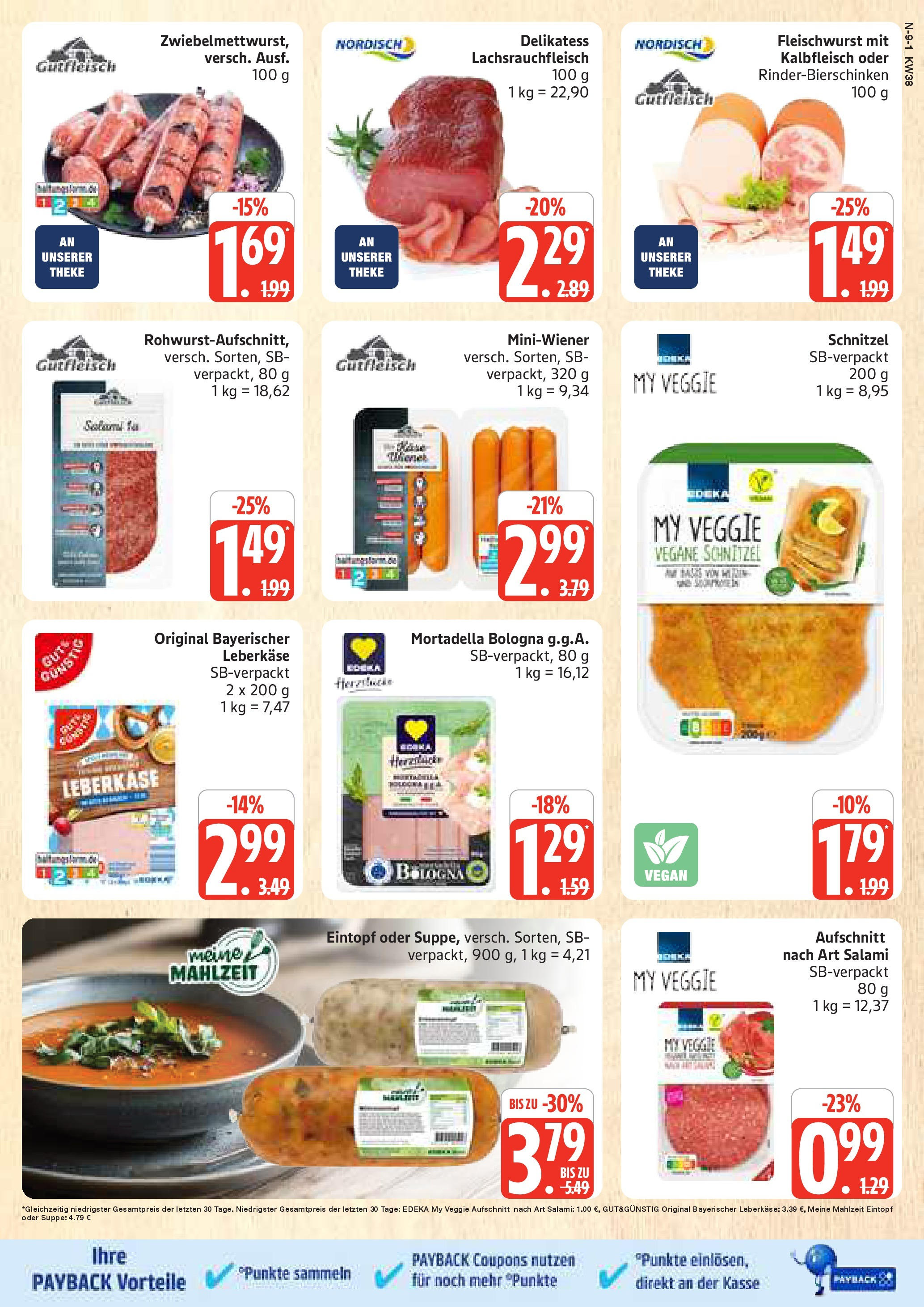 Marktkauf - Marktkauf: Wochenangebote (ab 14.09.2025) » Angebote online | Seite: 9 | Produkte: Theke, Schnitzel, Salami, Leberkase