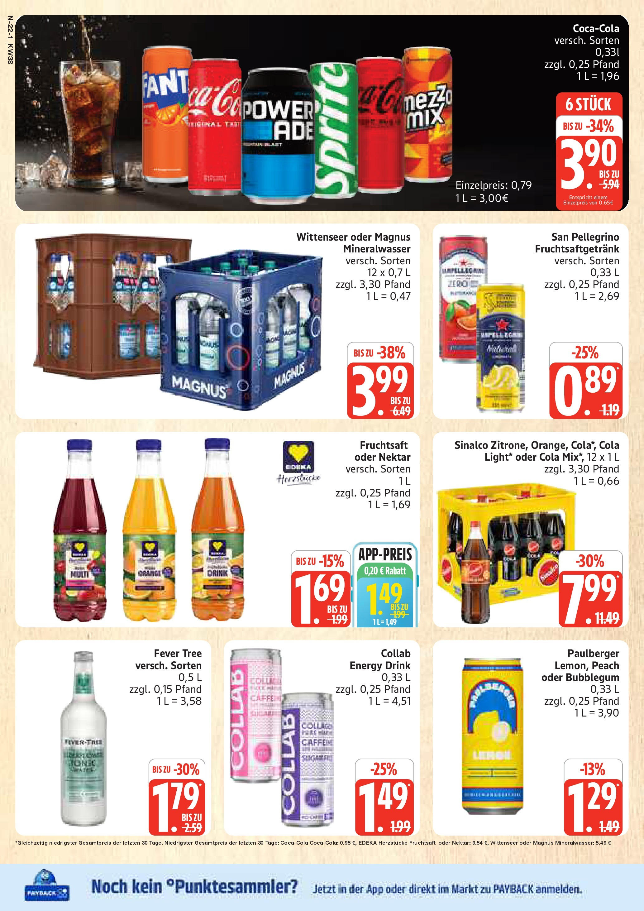 Marktkauf - Marktkauf: Wochenangebote (ab 14.09.2025) » Angebote online | Seite: 22 | Produkte: Sprite, Cola, Energy, Mineralwasser
