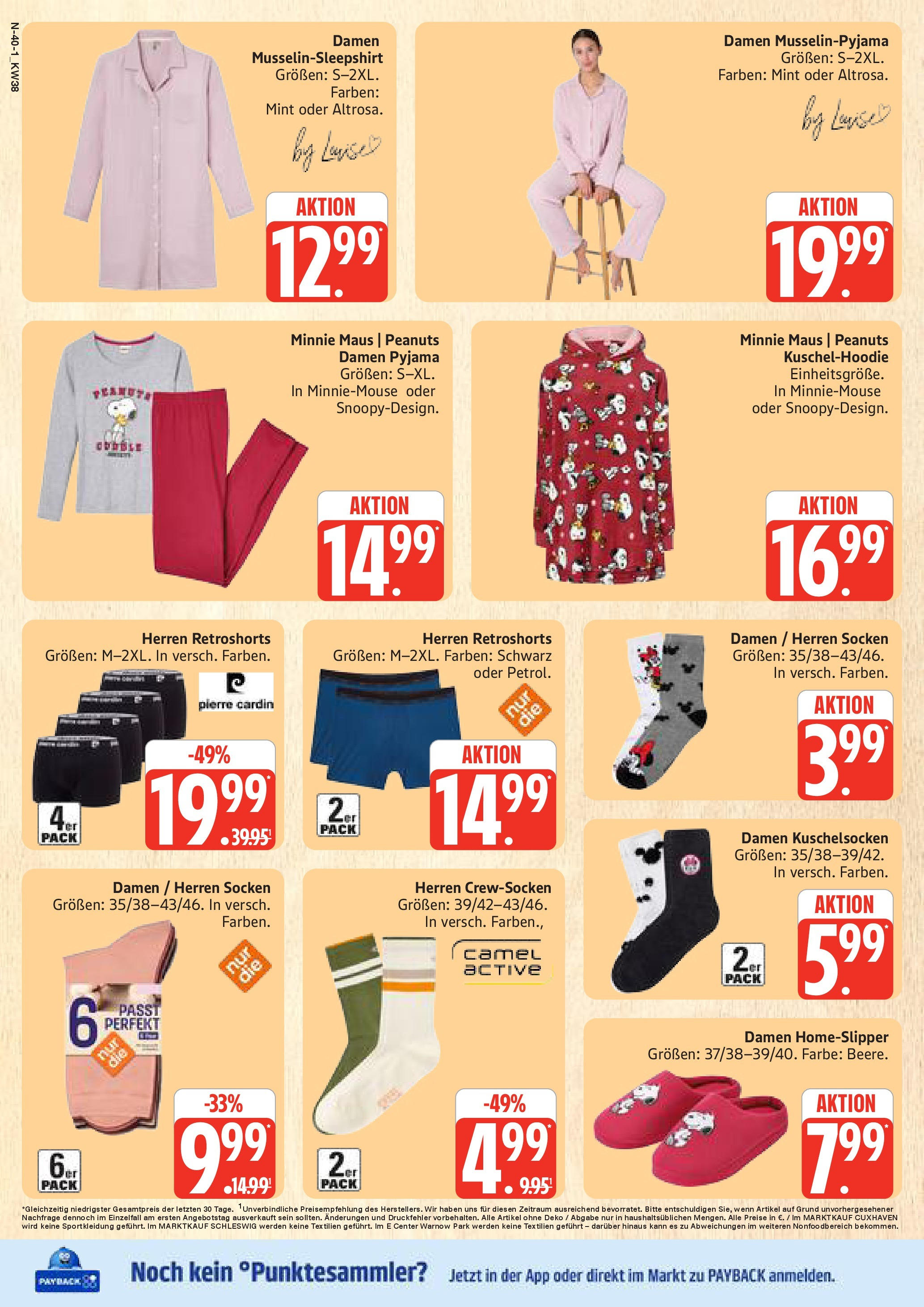 Marktkauf - Marktkauf: Wochenangebote (ab 14.09.2025) » Angebote online | Seite: 40 | Produkte: Socken, Pyjama, Maus
