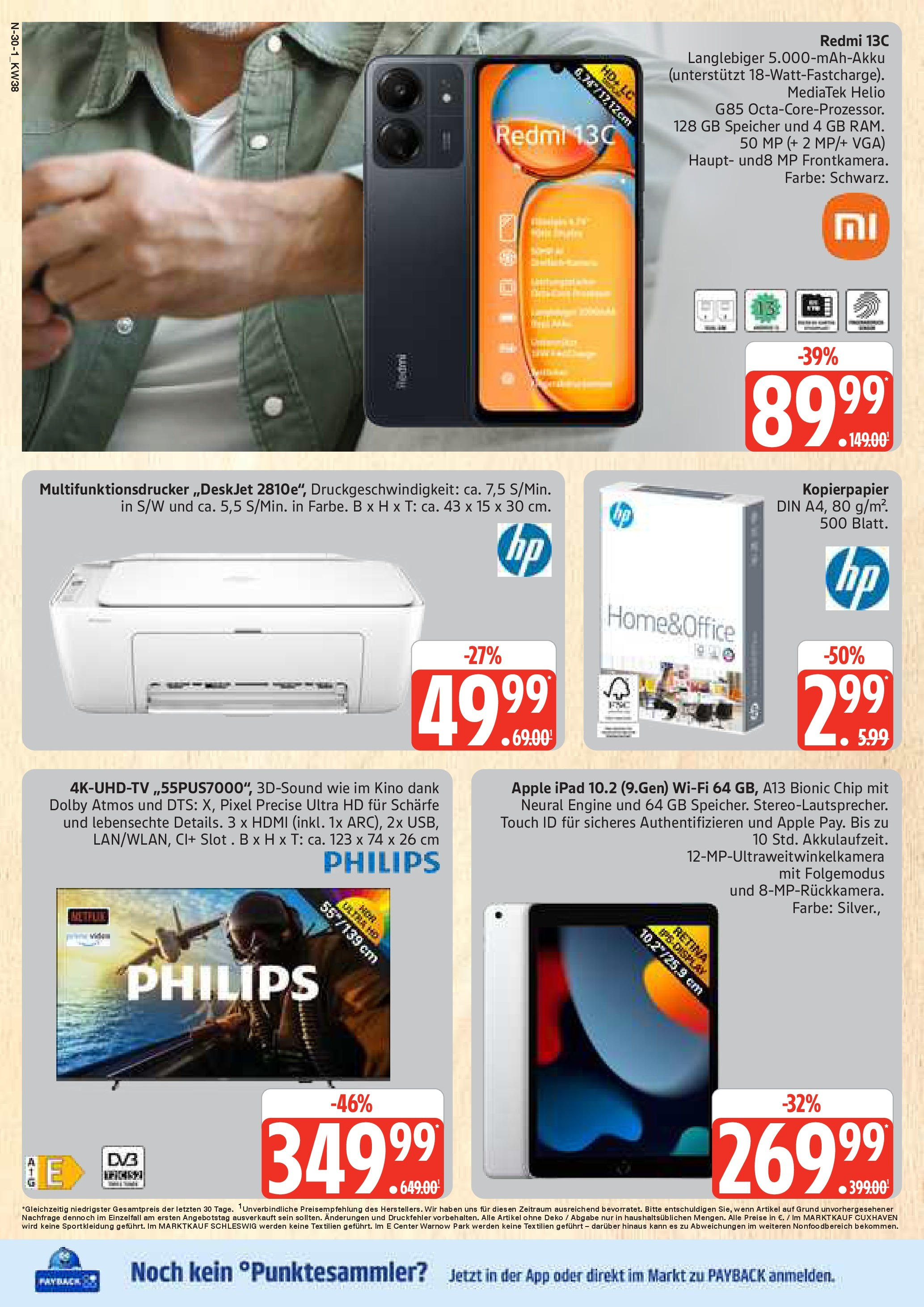 Marktkauf - Marktkauf: Wochenangebote (ab 14.09.2025) » Angebote online | Seite: 30 | Produkte: Philips, Ipad, Apple