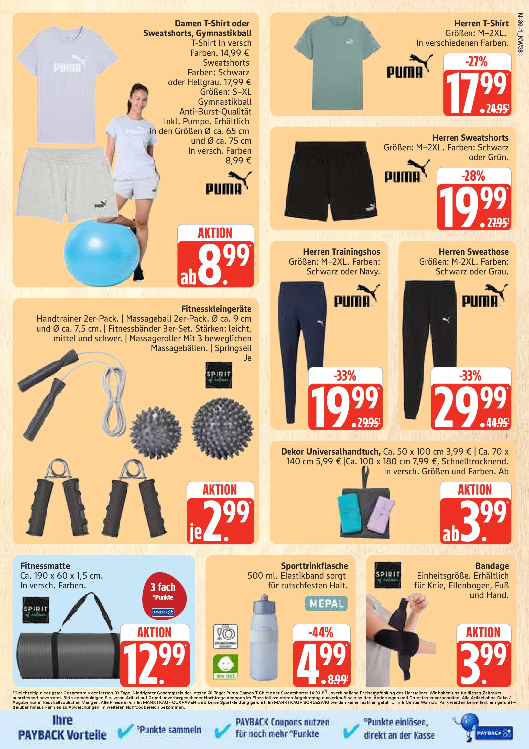 Marktkauf - Marktkauf: Wochenangebote (ab 14.09.2025) » Angebote online | Seite: 39 | Produkte: Sweathose, Sweatshorts