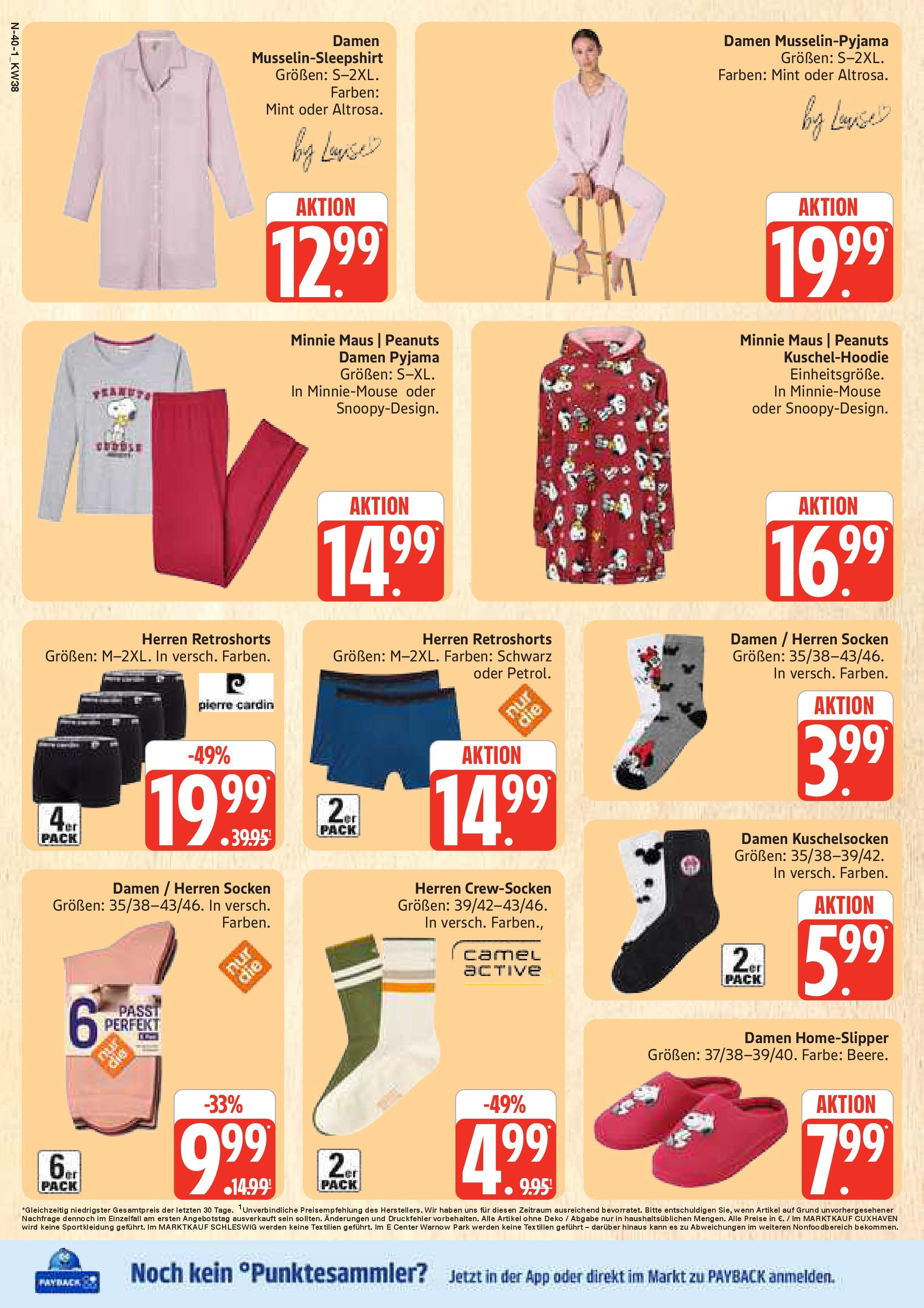 Marktkauf - Marktkauf: Wochenangebote (ab 14.09.2025) » Angebote online | Seite: 40 | Produkte: Socken, Pyjama, Maus