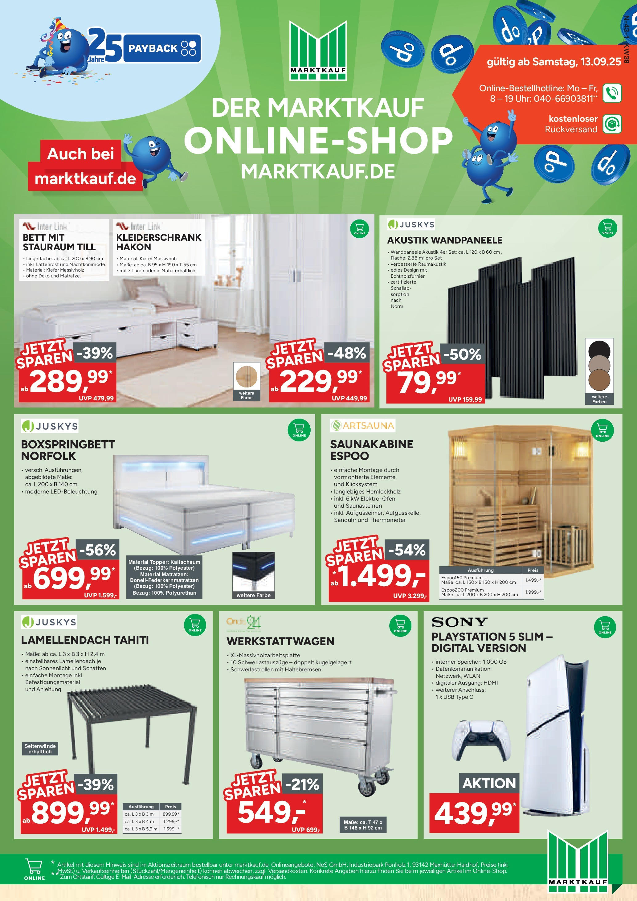 Marktkauf - Marktkauf: Wochenangebote (ab 14.09.2025) » Angebote online | Seite: 43 | Produkte: Sony, Bett, Lattenrost, Topper