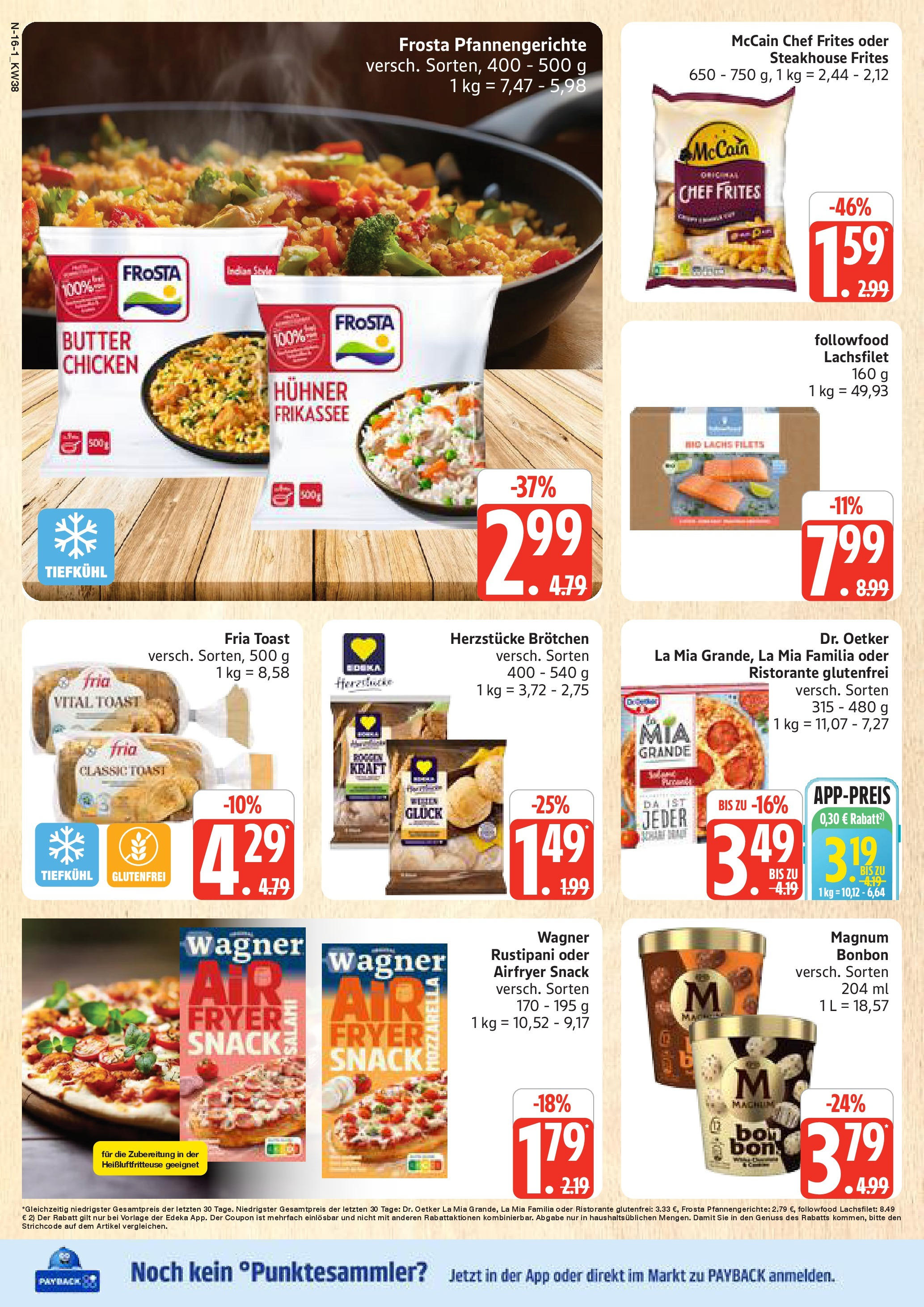 Marktkauf - Marktkauf: Wochenangebote (ab 14.09.2025) » Angebote online | Seite: 16 | Produkte: Butter, McCain, Frosta, Lachs