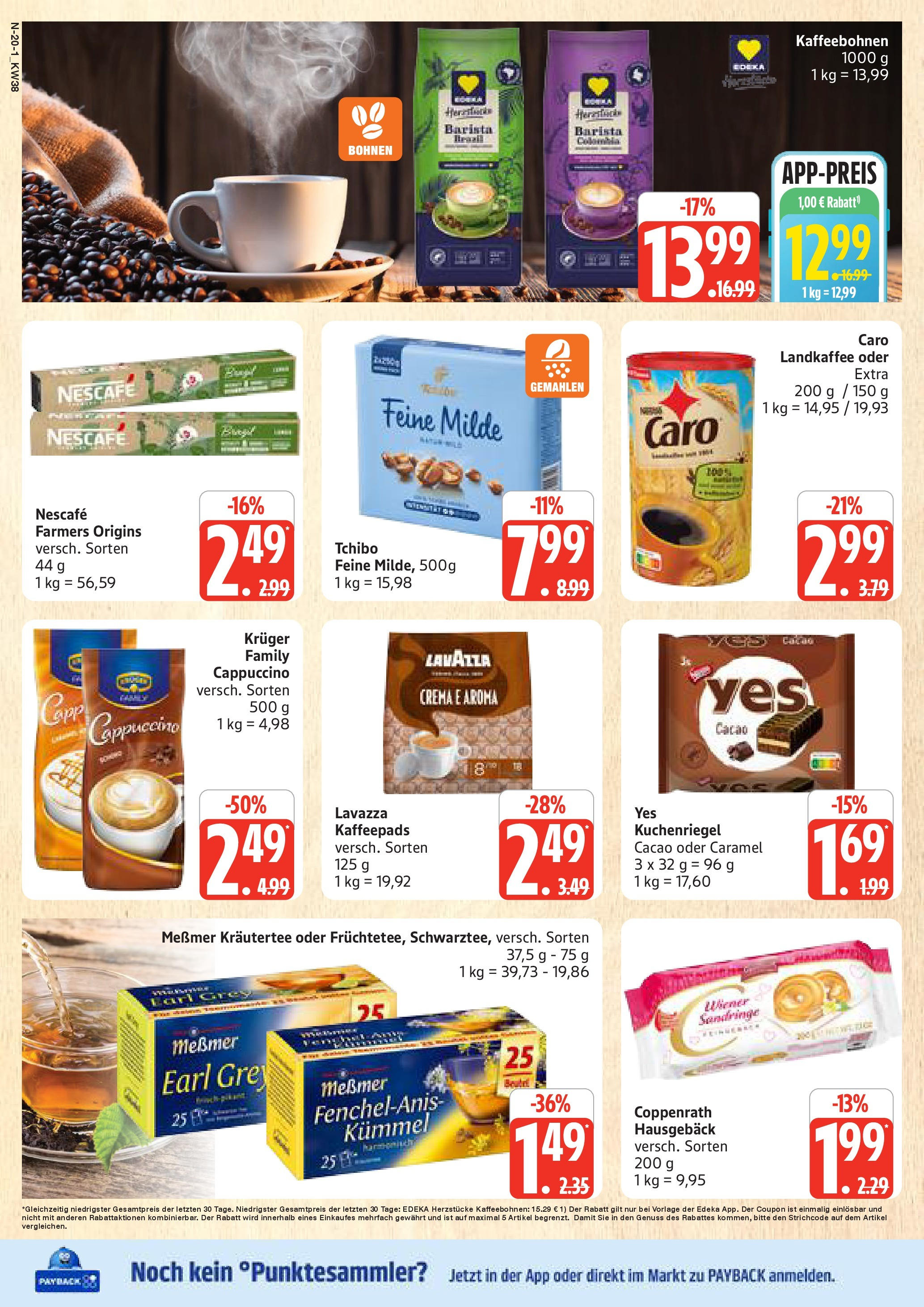 Marktkauf - Marktkauf: Wochenangebote (ab 14.09.2025) » Angebote online | Seite: 20 | Produkte: Lavazza, Kaffeepads, Nescafe, Messmer