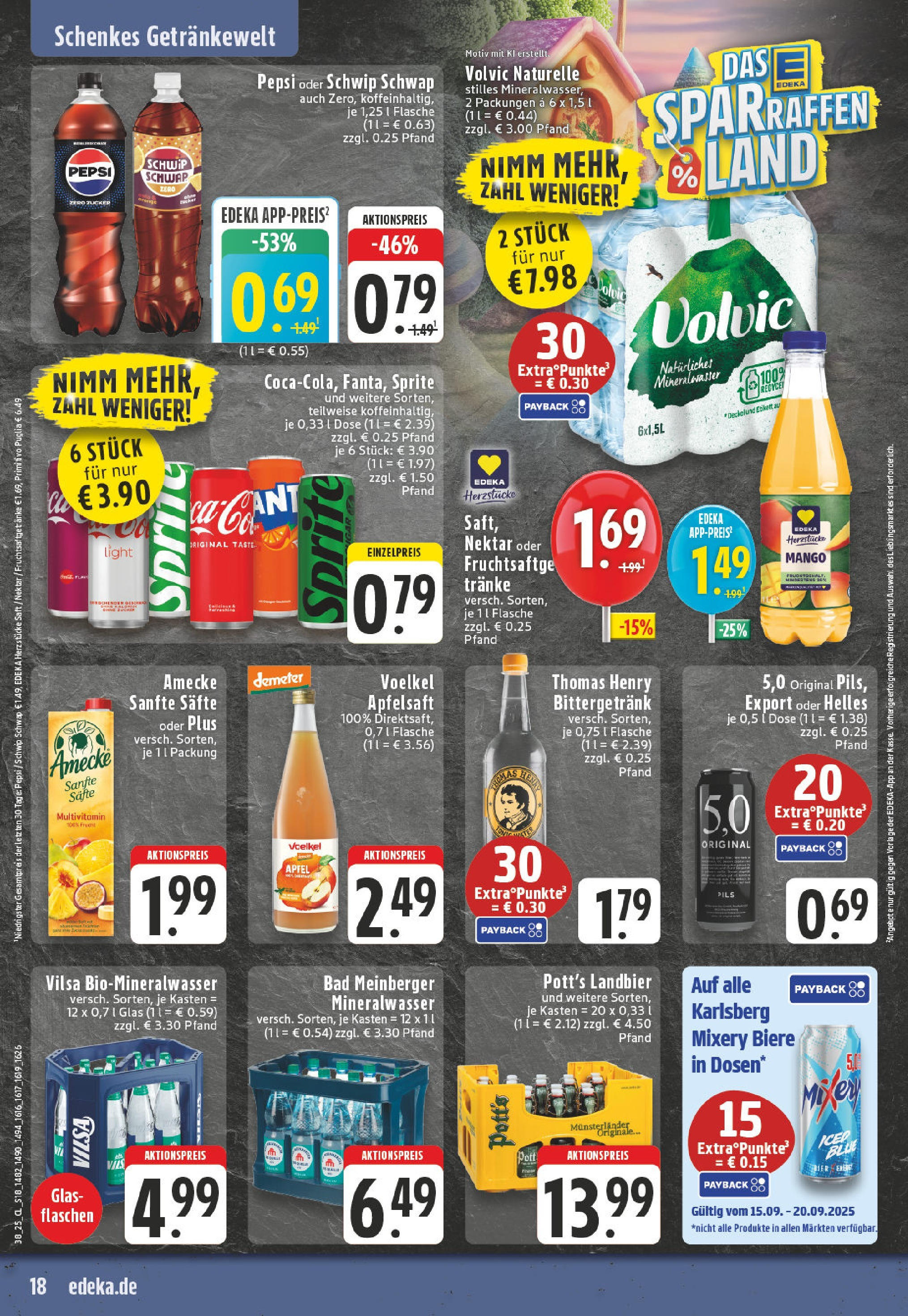 Edeka prospekt Guetersloh	 (ab 14.09.2025) » Angebote Online | Seite: 20 | Produkte: Bier, Äpfel, Mixery, Saft