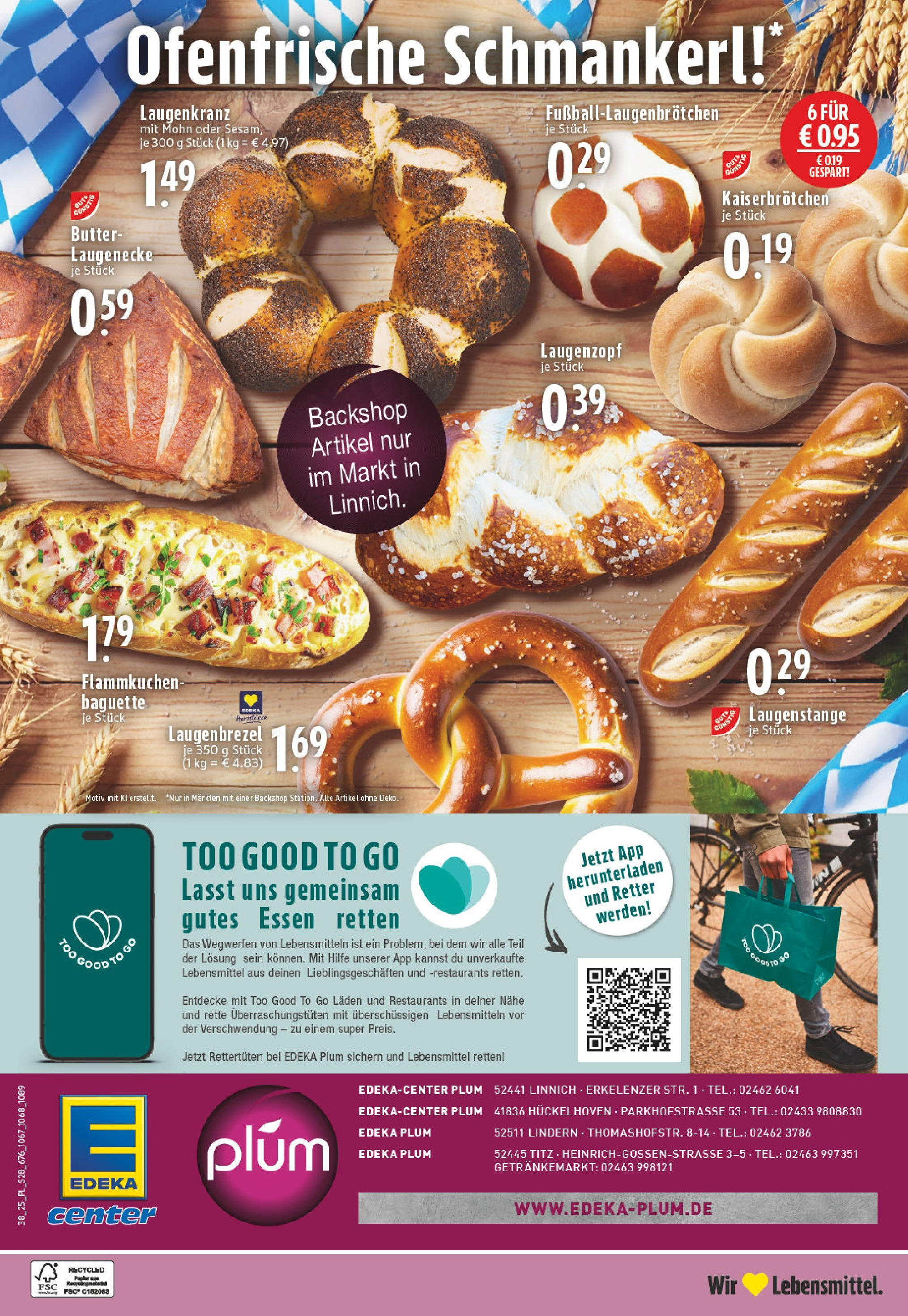 Edeka prospekt Linnich	 (ab 14.09.2025) » Angebote Online | Seite: 30 | Produkte: Butter, Baguette, Ofenfrische