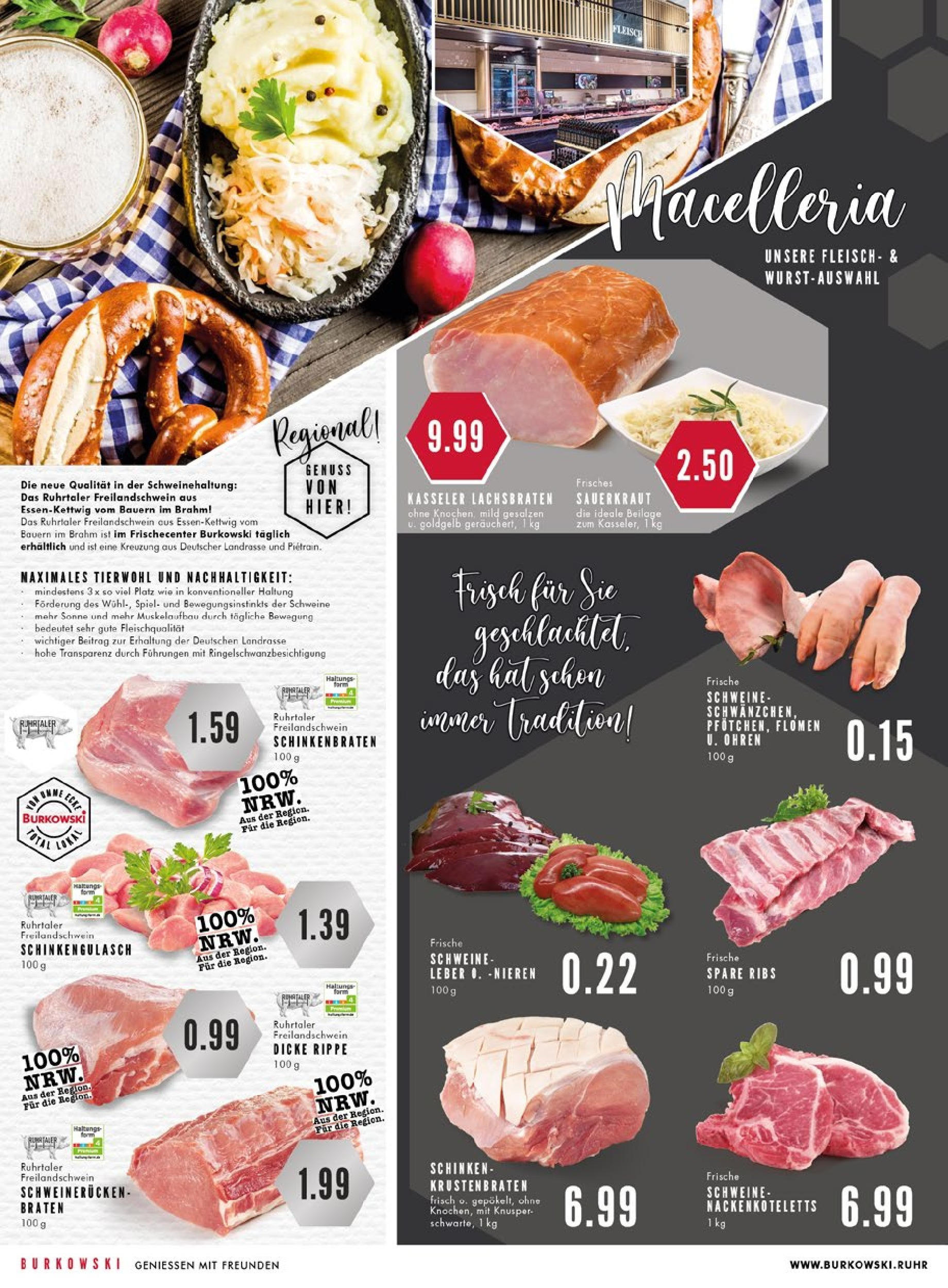 Edeka prospekt Bochum	 (ab 14.09.2025) » Angebote Online | Seite: 4 | Produkte: Spare ribs, Wurst, Schinken, Fleisch