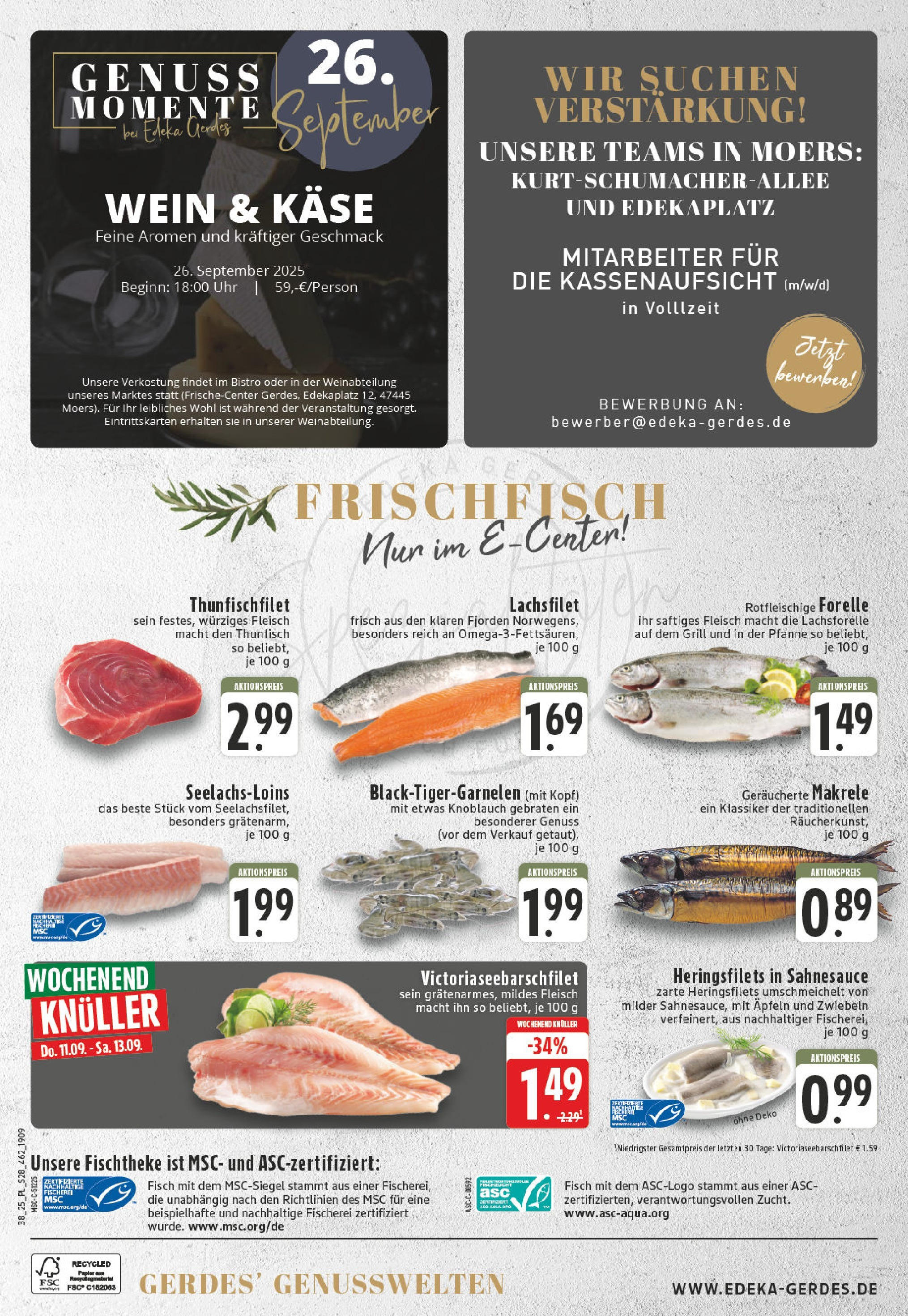 Edeka prospekt Moers-Rheinkamp	 (ab 14.09.2025) » Angebote Online | Seite: 30