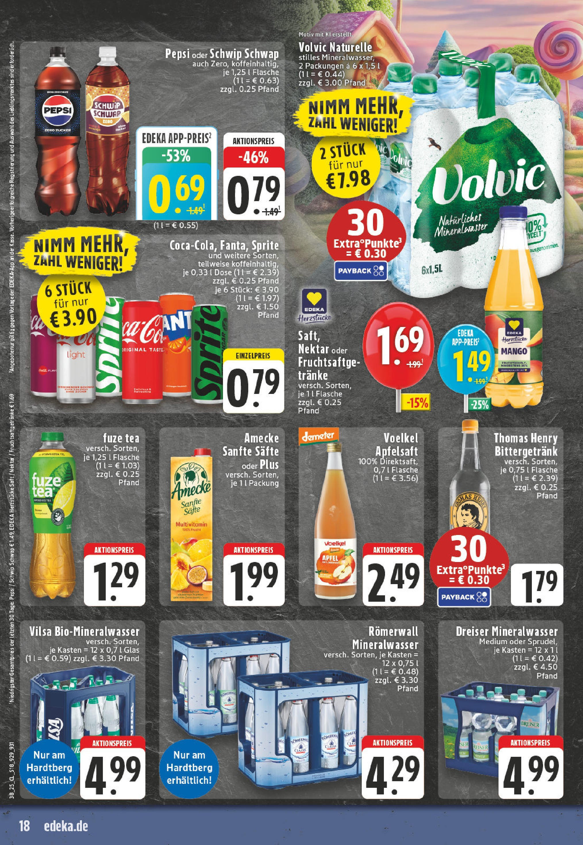 Edeka prospekt Bonn	 (ab 14.09.2025) » Angebote Online | Seite: 20 | Produkte: Fuze tea, Schwip schwap, Apple, Zucker