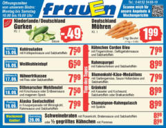 Niederlande/Deutschland Gurken, KI. I – gültig ab 14.09.2025 | Seite: 1 | Produkte: Pommes, Mohren, Gurken, Uhr