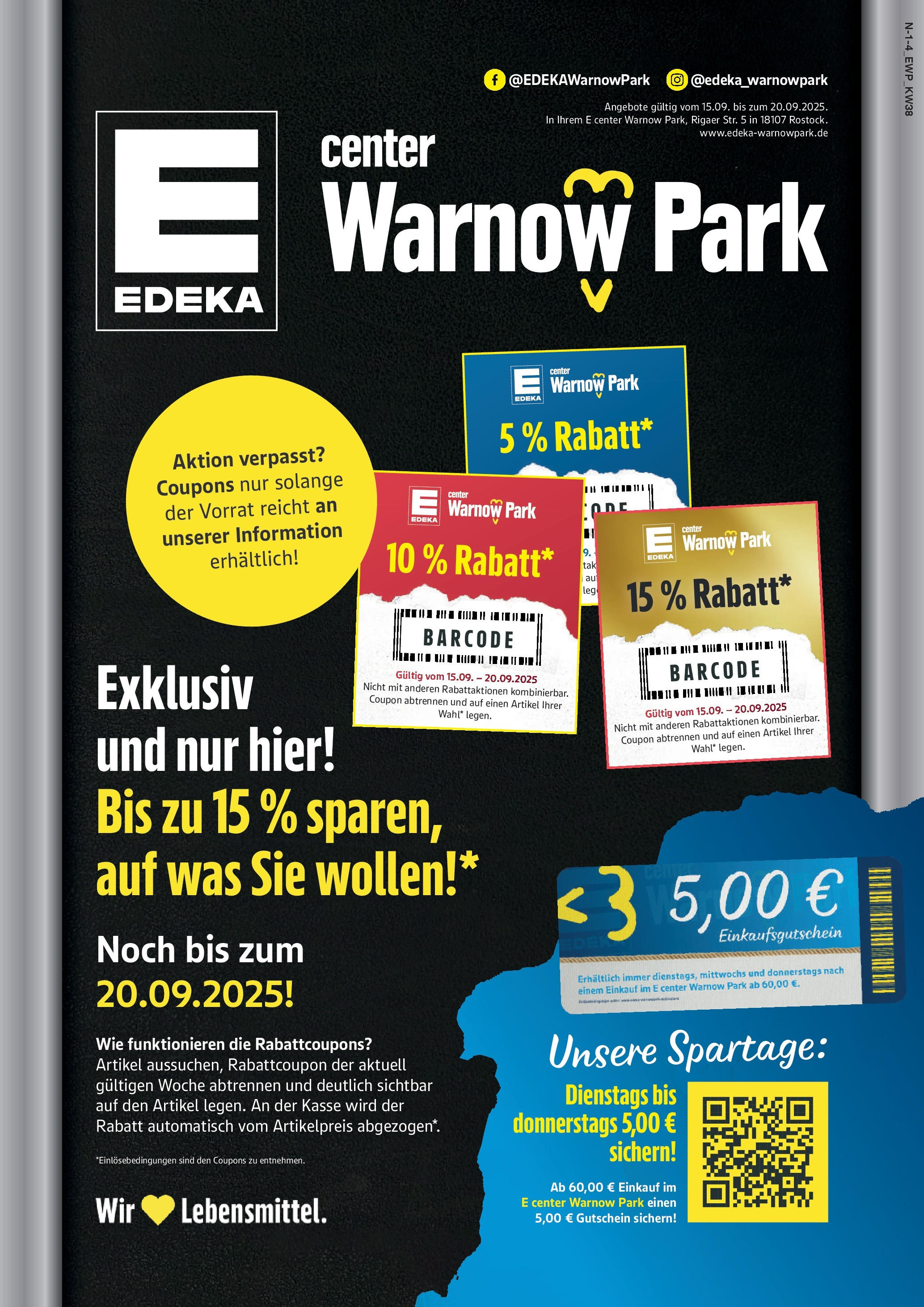 Edeka prospekt Rostock (ab 14.09.2025) » Angebote Online | Seite: 1 Edeka prospekt Rostock (ab 14.09.2025) » Angebote Online | Seite: 1