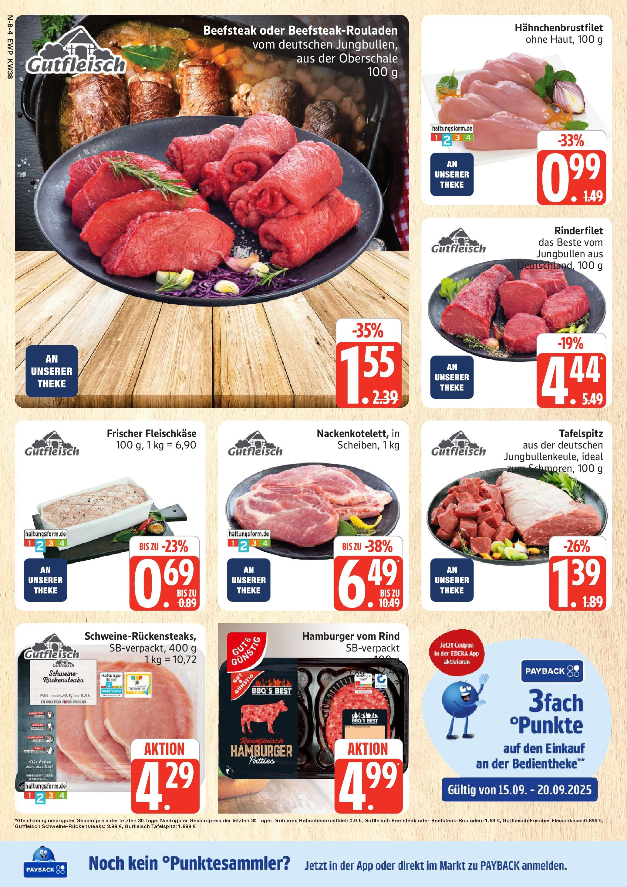 Edeka prospekt Rostock (ab 14.09.2025) » Angebote Online | Seite: 8 | Produkte: Tafelspitz, Theke, Rinderfilet, Rindfleisch Edeka prospekt Rostock (ab 14.09.2025) » Angebote Online | Seite: 8 | Produkte: Tafelspitz, Theke, Rinderfilet, Rindfleisch