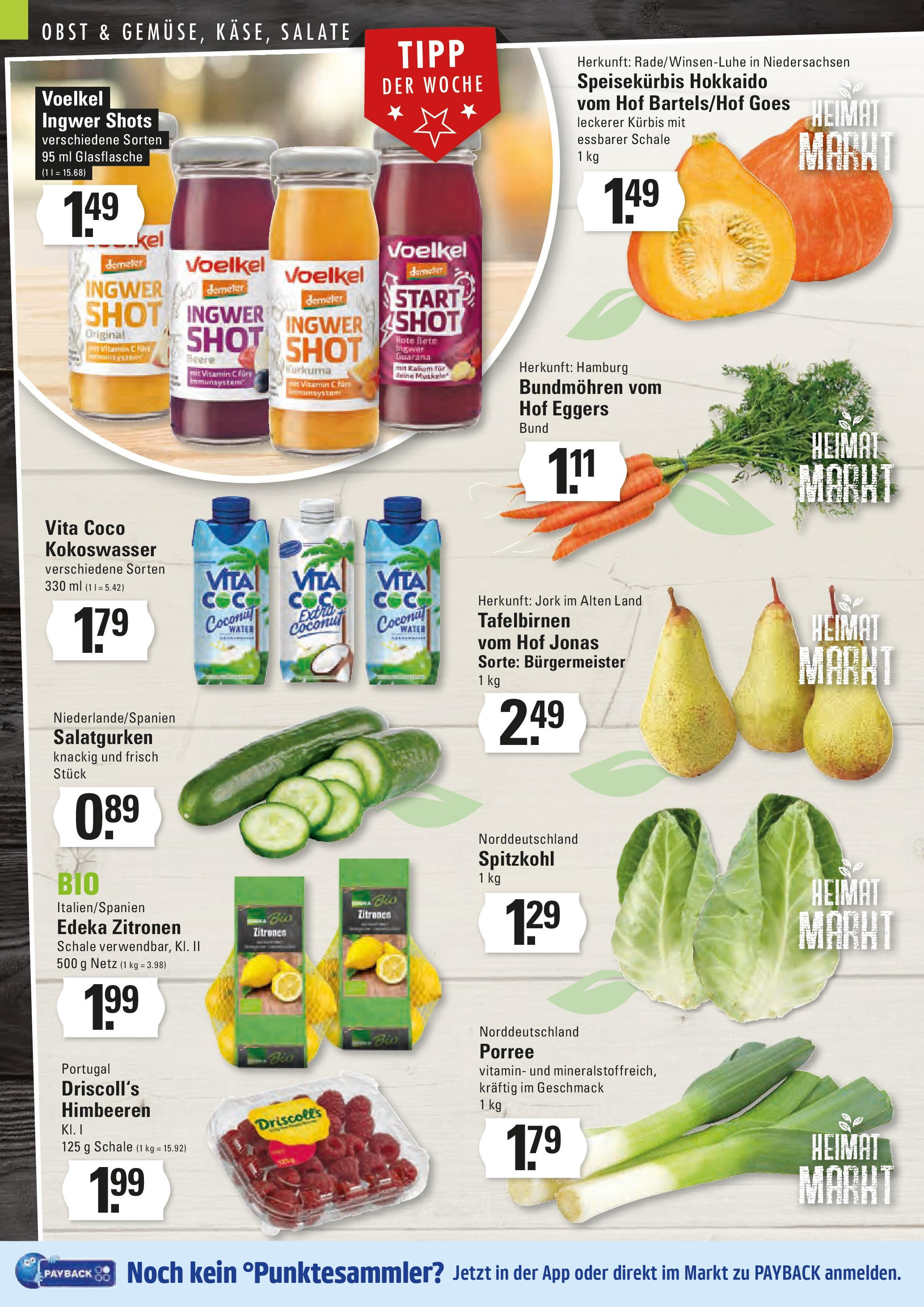 Edeka prospekt Hamburg	 (ab 14.09.2025) » Angebote Online | Seite: 2 | Produkte: Himbeeren, Obst, Kürbis, Zitronen