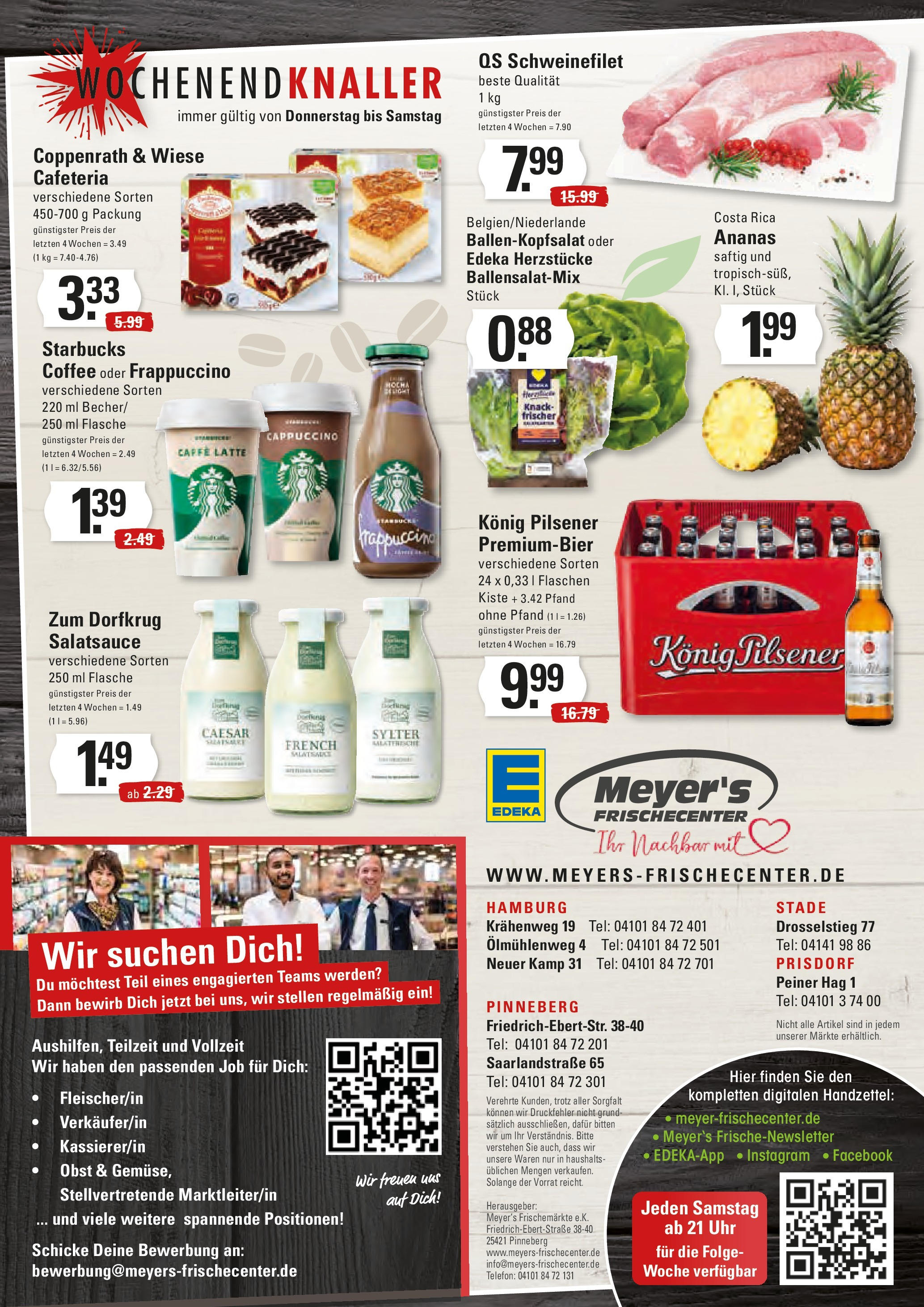 Edeka prospekt Hamburg	 (ab 14.09.2025) » Angebote Online | Seite: 16 | Produkte: Dressing, Starbucks, Schweinefilet, Obst