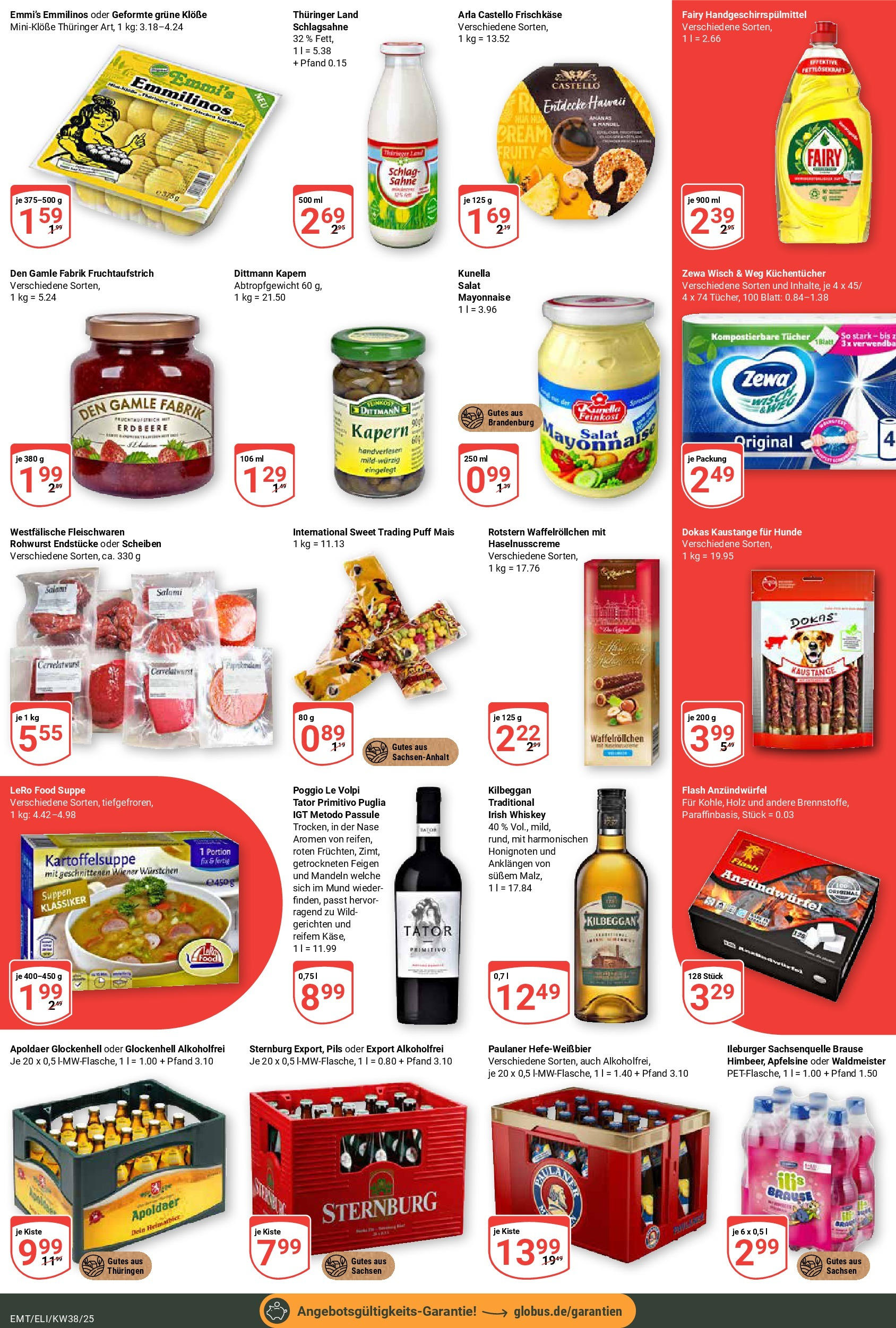 Globus prospekt Mittelhausen (ab 14.09.2025) » Angebote ab Montag | Seite: 3 | Produkte: Schlagsahne, Pils, Zewa, Mayonnaise Globus prospekt Mittelhausen (ab 14.09.2025) » Angebote online | Seite: 3 | Produkte: Schlagsahne, Pils, Zewa, Mayonnaise