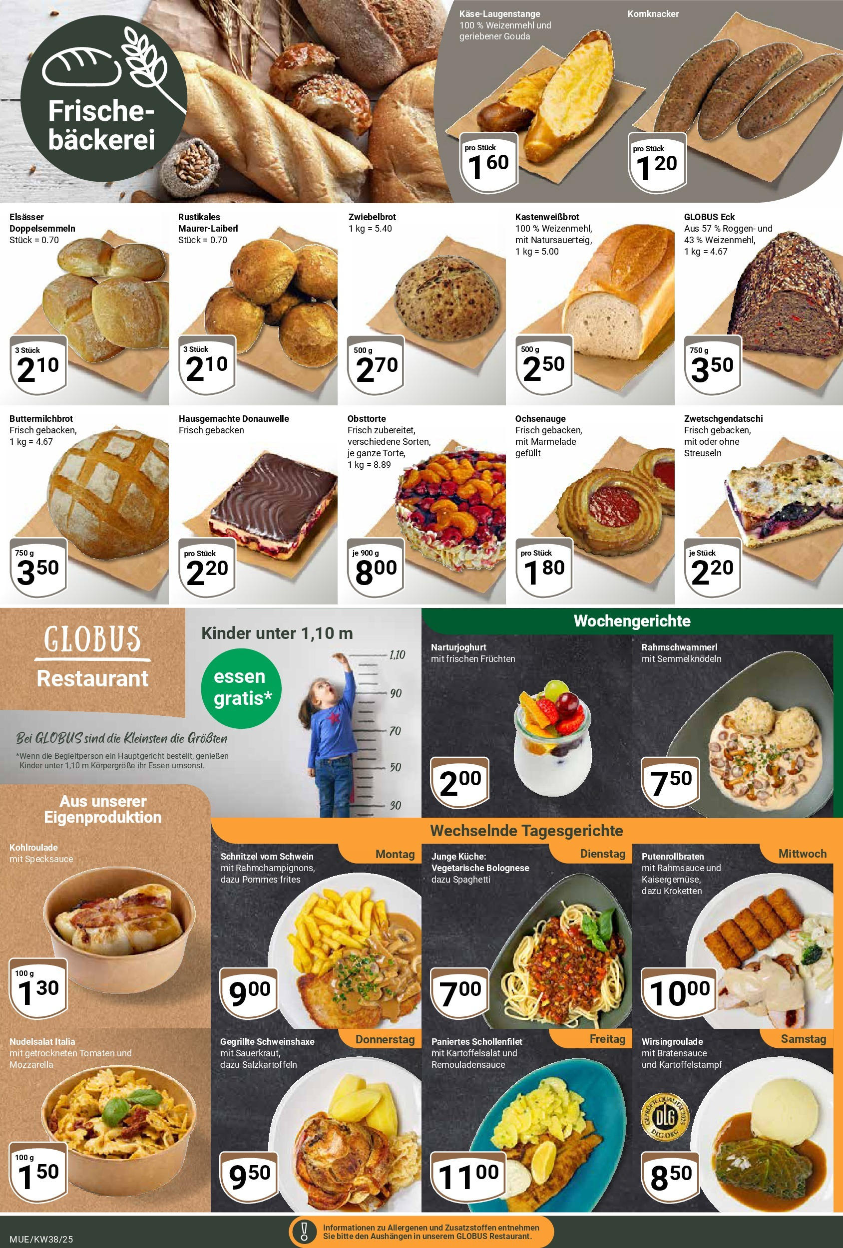 Globus prospekt Mühldorf	 (ab 14.09.2025) » Angebote online | Seite: 5 | Produkte: Gouda, Weizenmehl, Pommes frites, Schnitzel