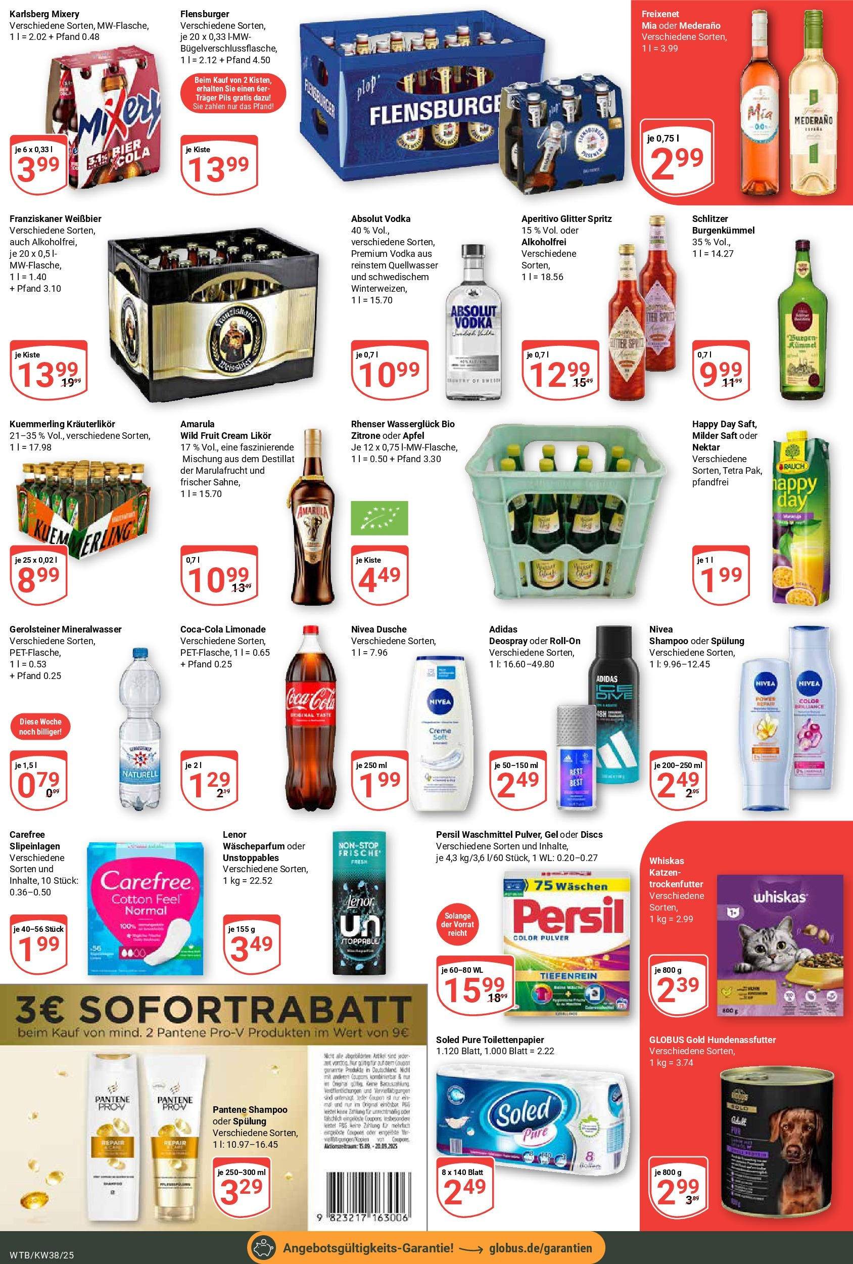 Globus prospekt Wächtersbach (ab 14.09.2025) » Angebote ab Montag | Seite: 3 | Produkte: Freixenet, Bier, Weißbier, Spülung Globus prospekt Wächtersbach (ab 14.09.2025) » Angebote online | Seite: 3 | Produkte: Freixenet, Bier, Weißbier, Spülung