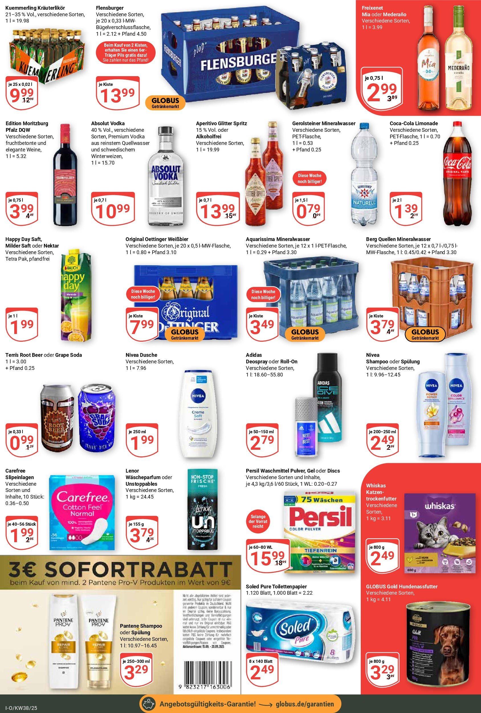 Globus prospekt Idar-Oberstein (ab 14.09.2025) » Angebote ab Montag | Seite: 3 | Produkte: Creme, Flensburger, Waschmittel, Vodka Globus prospekt Idar-Oberstein (ab 14.09.2025) » Angebote online | Seite: 3 | Produkte: Creme, Flensburger, Waschmittel, Vodka