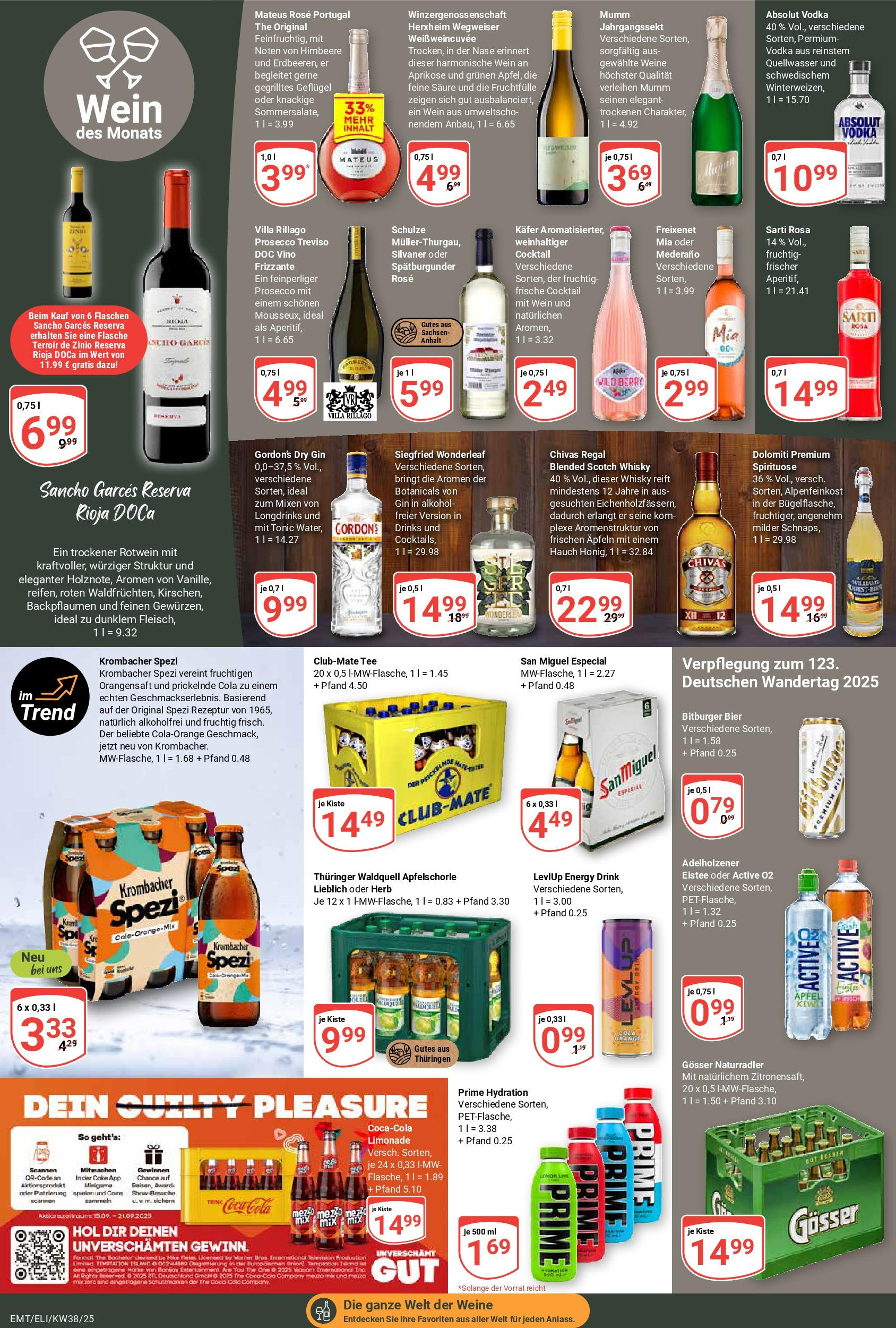 Globus prospekt Mittelhausen (ab 14.09.2025) » Angebote ab Montag | Seite: 15 | Produkte: Regal, Rotwein, Limonade, Vodka Globus prospekt Mittelhausen (ab 14.09.2025) » Angebote online | Seite: 15 | Produkte: Regal, Rotwein, Limonade, Vodka