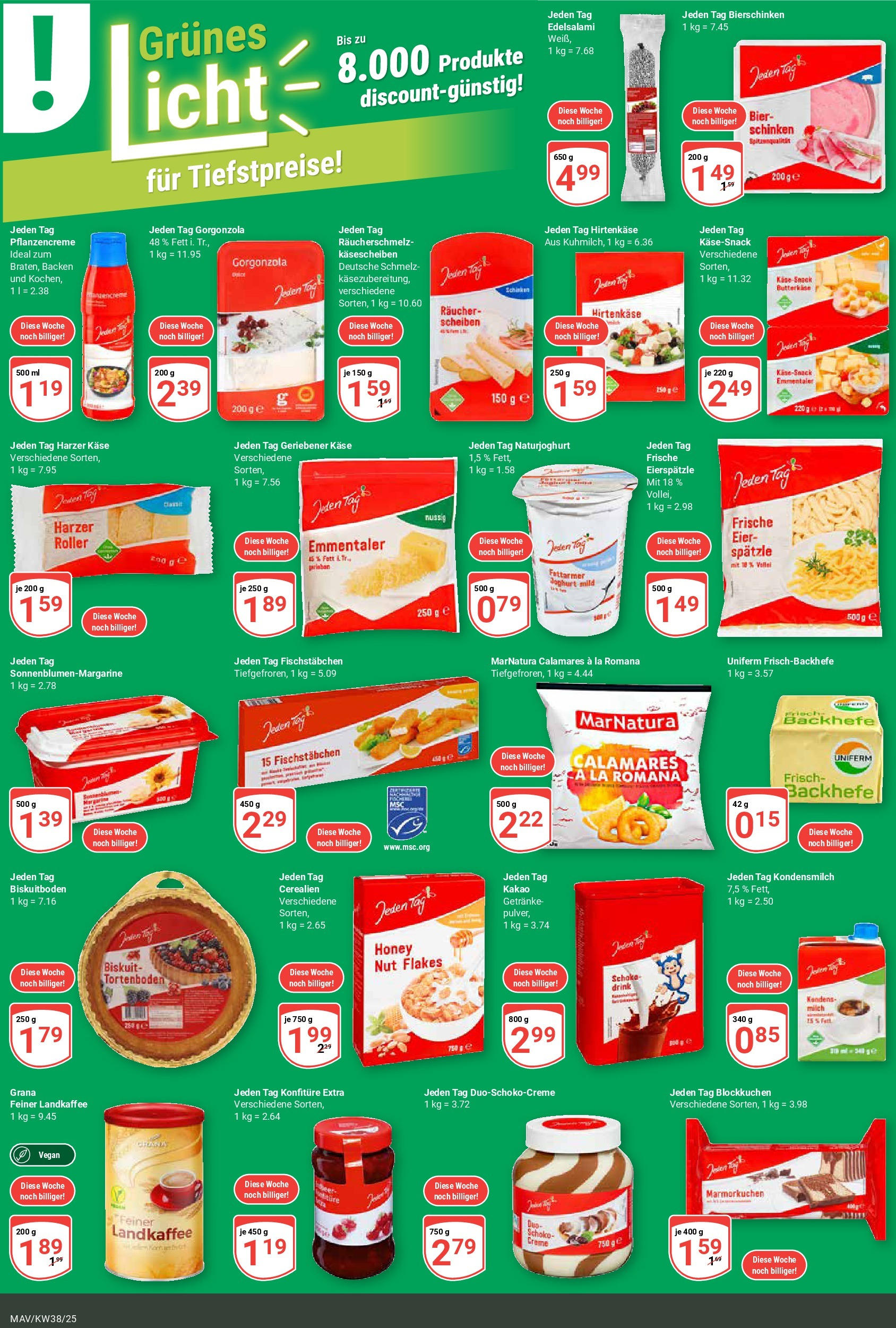 Globus prospekt Mannheim	 (ab 14.09.2025) » Angebote online | Seite: 6 | Produkte: Milch, Joghurt, Bier, Fischstabchen