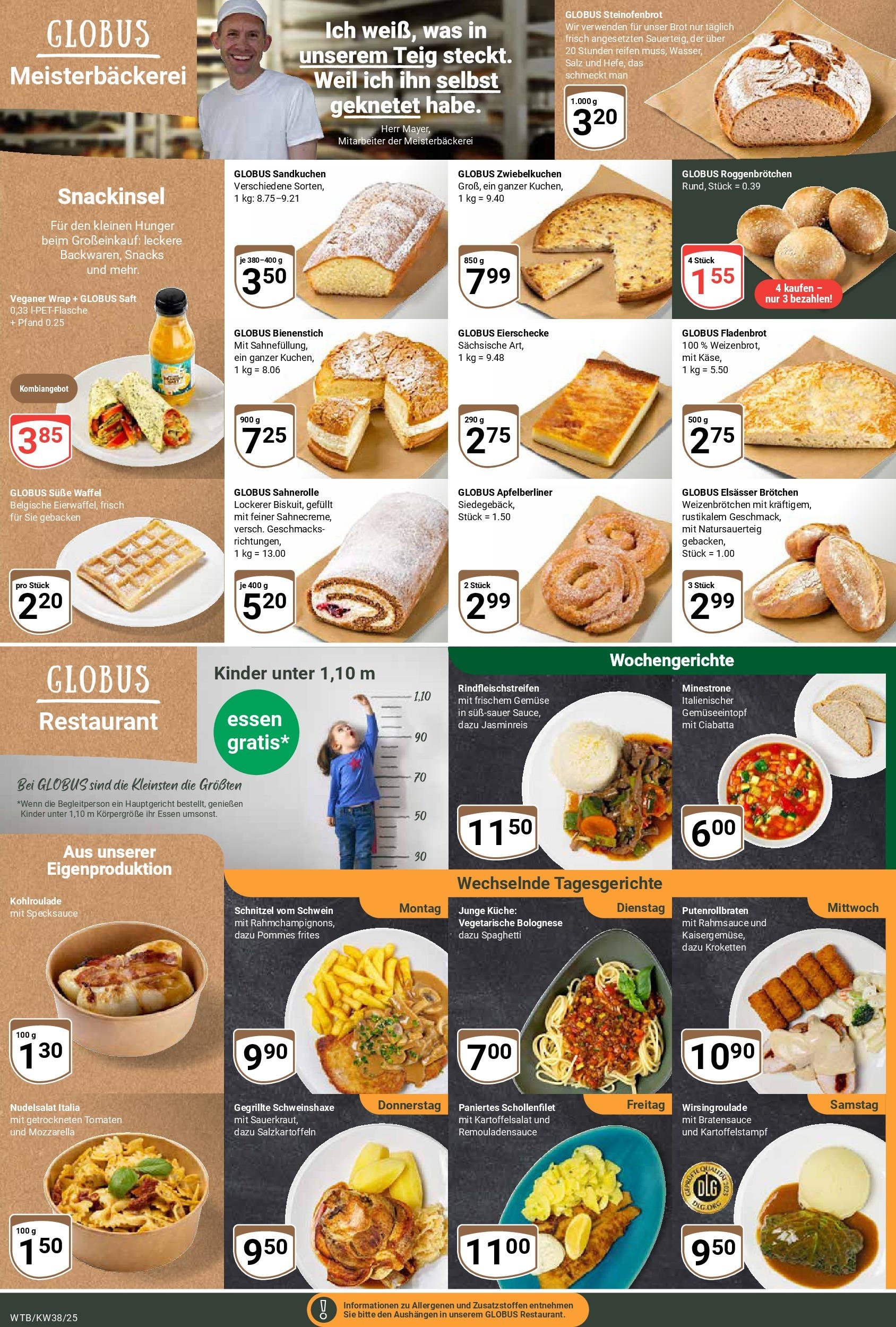 Globus prospekt Wächtersbach (ab 14.09.2025) » Angebote ab Montag | Seite: 7 | Produkte: Schnitzel, Gemüse, Salz, Brot Globus prospekt Wächtersbach (ab 14.09.2025) » Angebote online | Seite: 7 | Produkte: Schnitzel, Gemüse, Salz, Brot