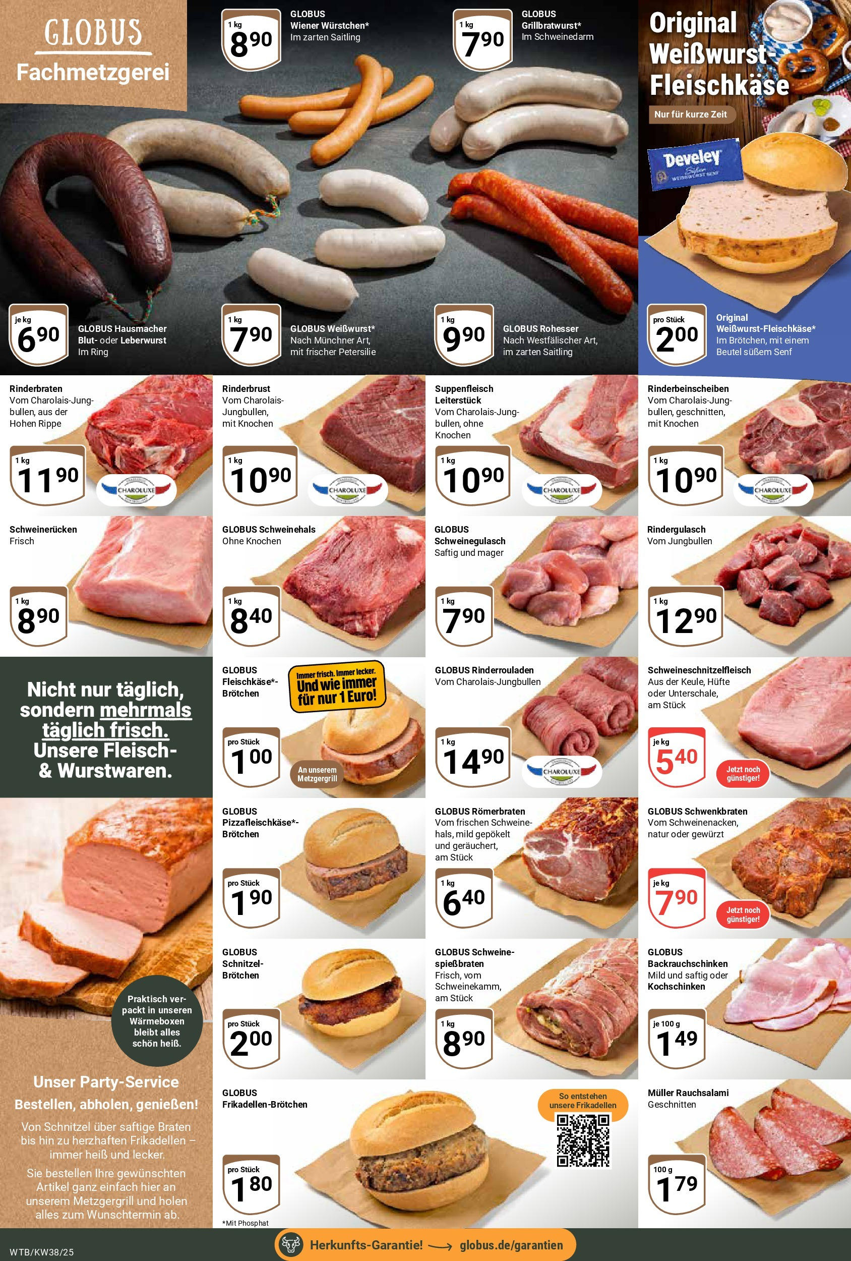 Globus prospekt Wächtersbach (ab 14.09.2025) » Angebote ab Montag | Seite: 8 | Produkte: Suppenfleisch, Schweinerucken, Petersilie, Fleisch Globus prospekt Wächtersbach (ab 14.09.2025) » Angebote online | Seite: 8 | Produkte: Suppenfleisch, Schweinerucken, Petersilie, Fleisch