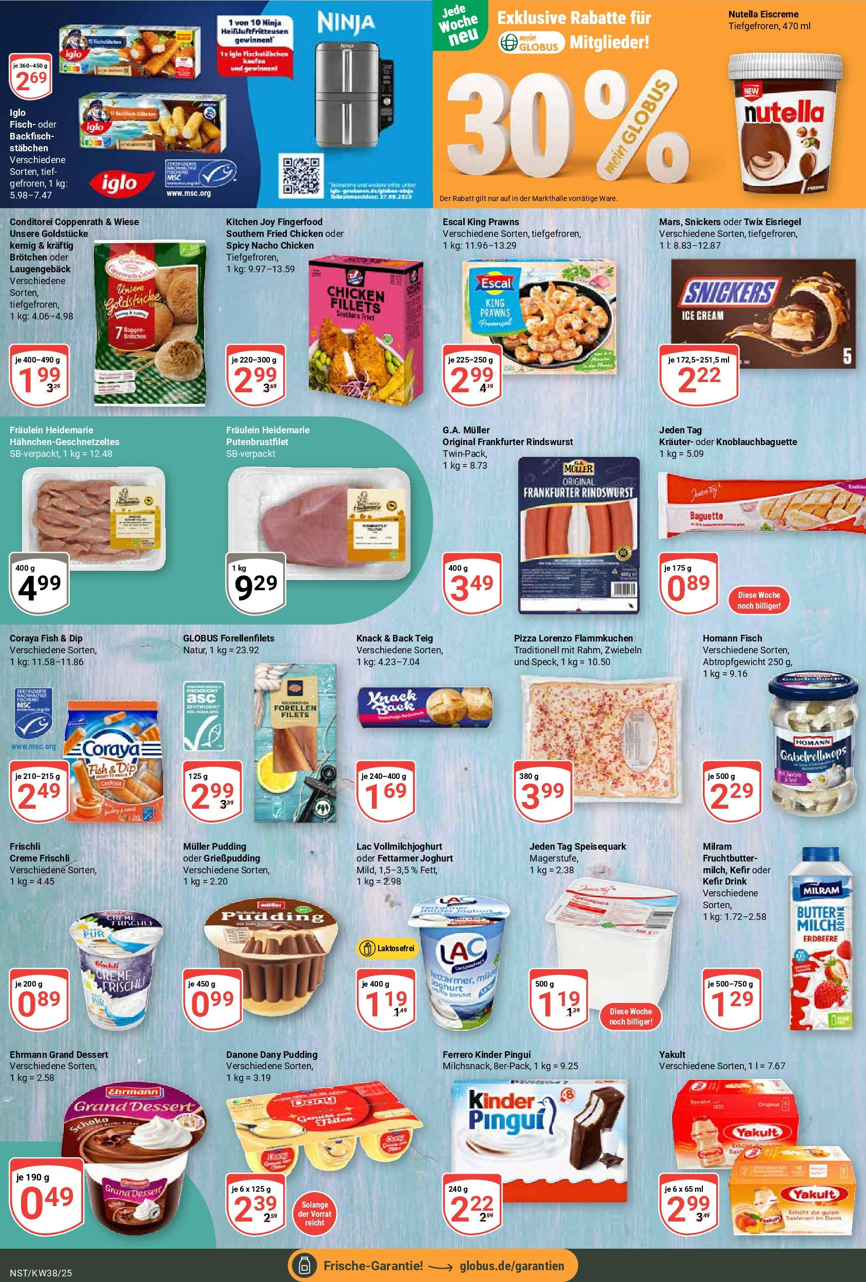 Globus prospekt Neustadt (ab 14.09.2025) » Angebote ab Montag | Seite: 12 | Produkte: Butter, Iglo, Eiscreme, Pizza Globus prospekt Neustadt (ab 14.09.2025) » Angebote online | Seite: 12 | Produkte: Butter, Iglo, Eiscreme, Pizza