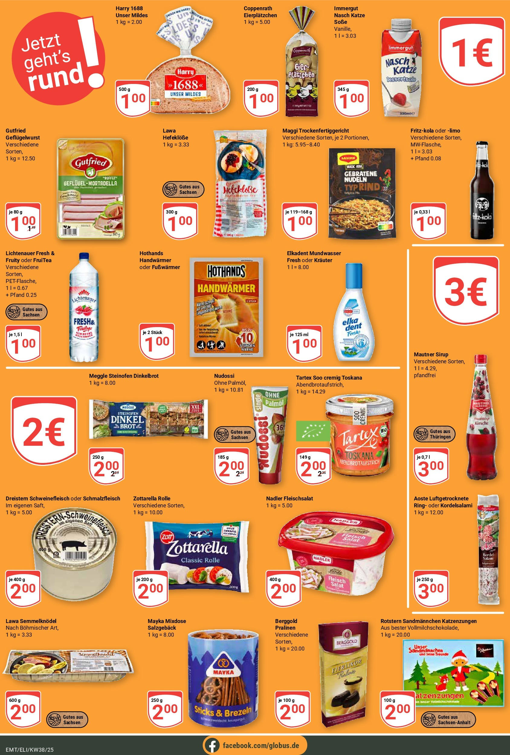 Globus prospekt Mittelhausen (ab 14.09.2025) » Angebote ab Montag | Seite: 23 | Produkte: Eier, Soße, Nudeln, Salat Globus prospekt Mittelhausen (ab 14.09.2025) » Angebote online | Seite: 23 | Produkte: Eier, Soße, Nudeln, Salat