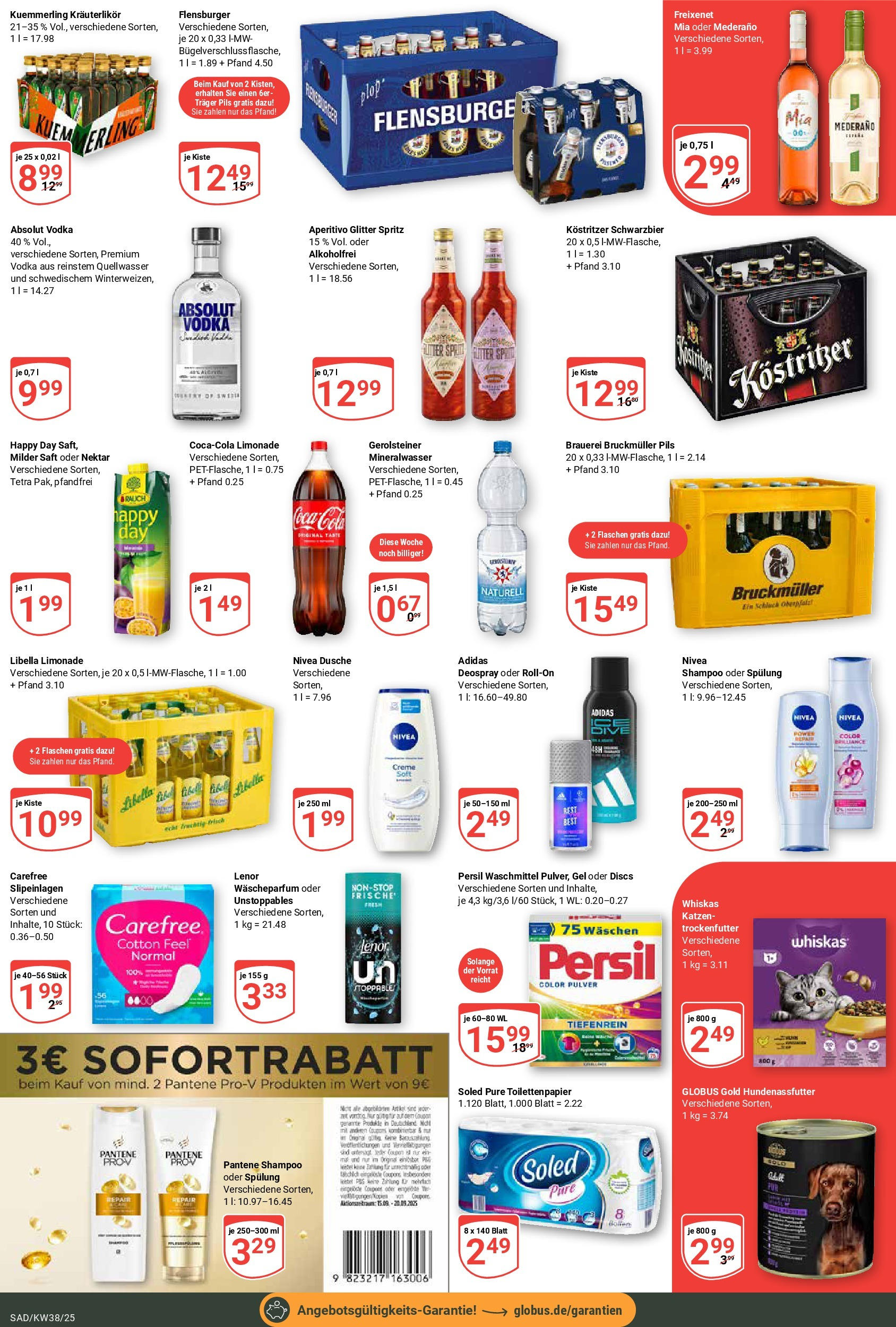 Globus prospekt Schwandorf	 (ab 14.09.2025) » Angebote online | Seite: 3 | Produkte: Lenor, Persil, Gerolsteiner, Toilettenpapier